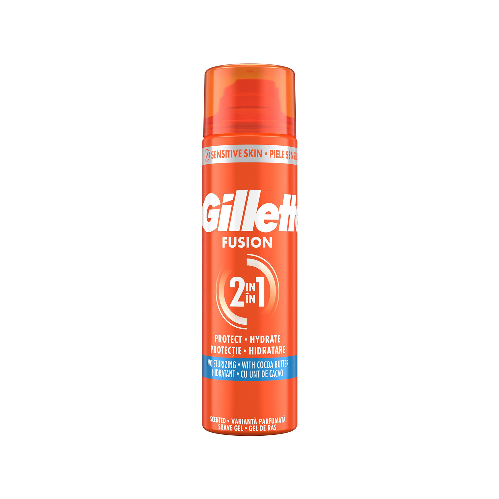 Gillette Fusion Hydrate τζελ ξυρίσματος sensitive 200ml εικόνα 1