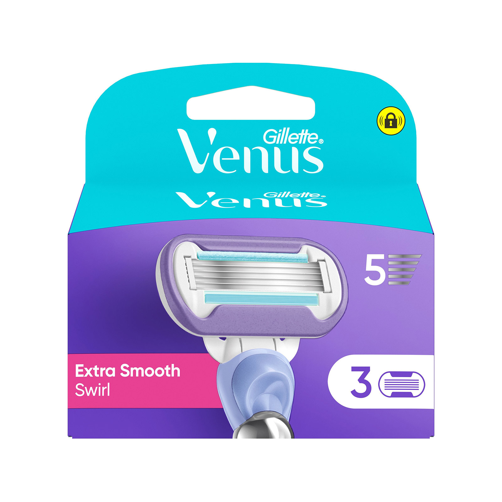 Gillette Venus delux smooth swirl ανταλλακτικά ξυραφάκια γυναικεία 3τεμ εικόνα 1