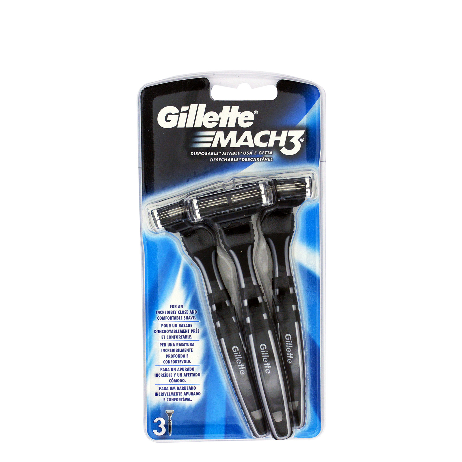 Gillette Mach 3 ξυραφάκια αντρικά αντρικό 3τεμ εικόνα 1