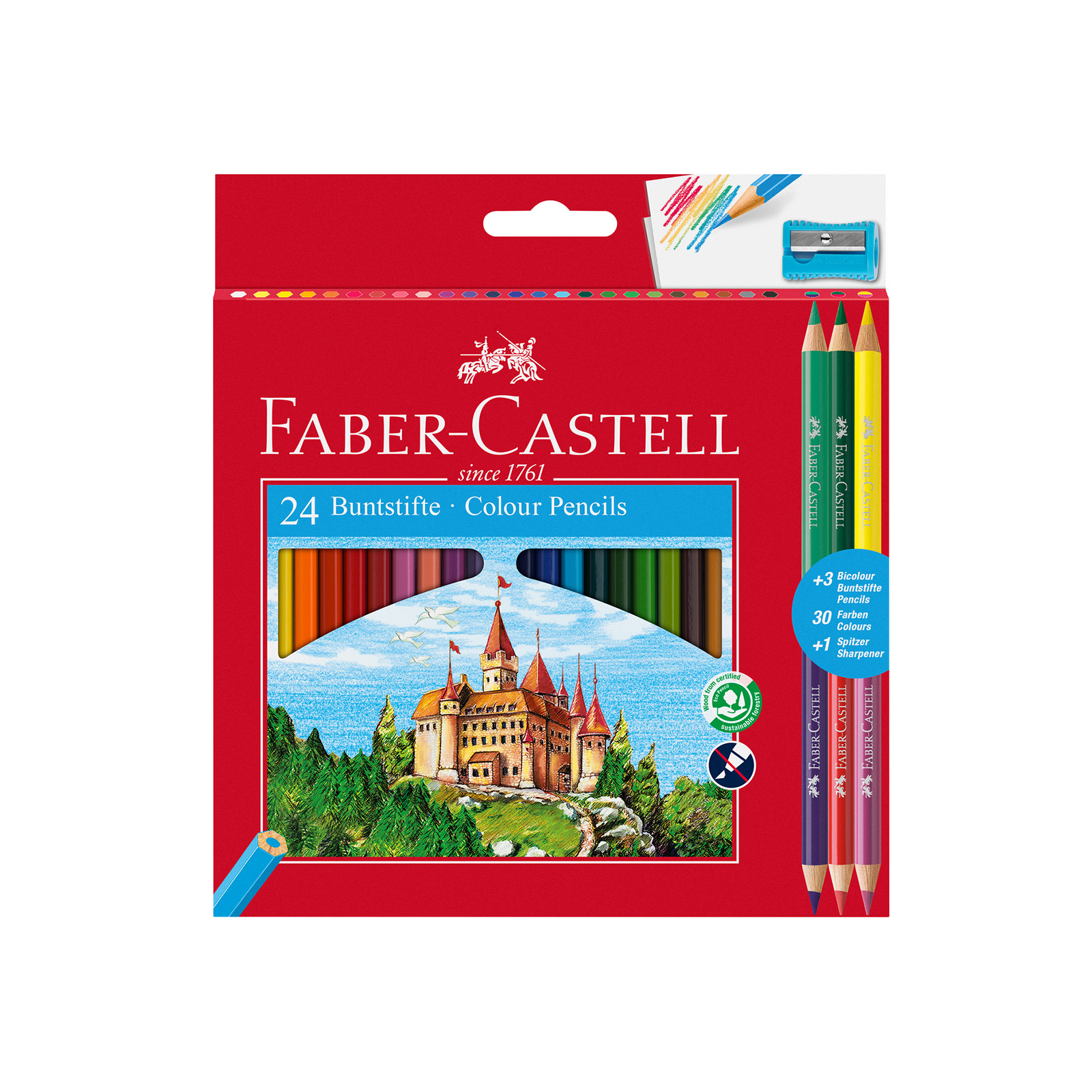 Faber Castell ξυλομπογιές κάστρο 24τεμ εικόνα 1