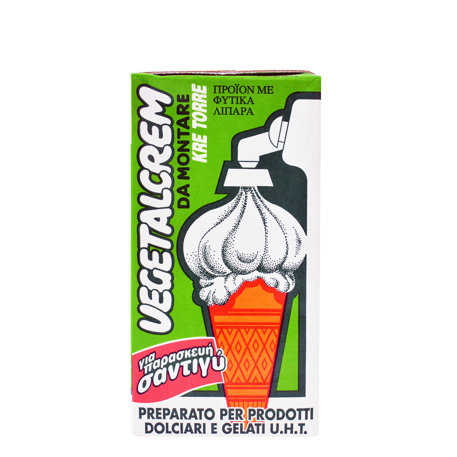 Vegetalcrem Κρέμα παρασκευής σαντιγύ μακράς διαρκείας με φυτικά λιπαρά 500ml εικόνα 1