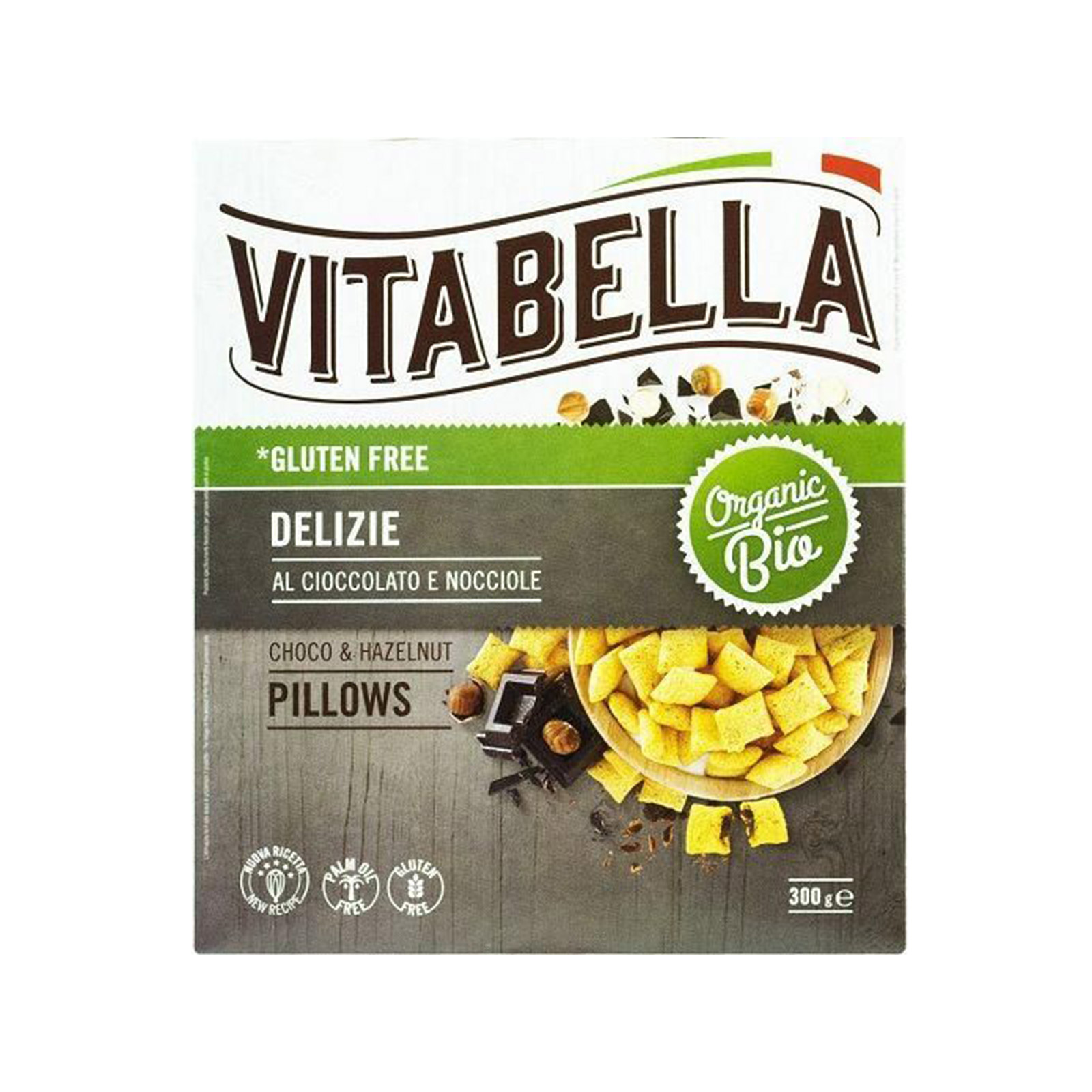 Vitabella Pillows δημητριακά choco & hazelnuts 300g εικόνα 1