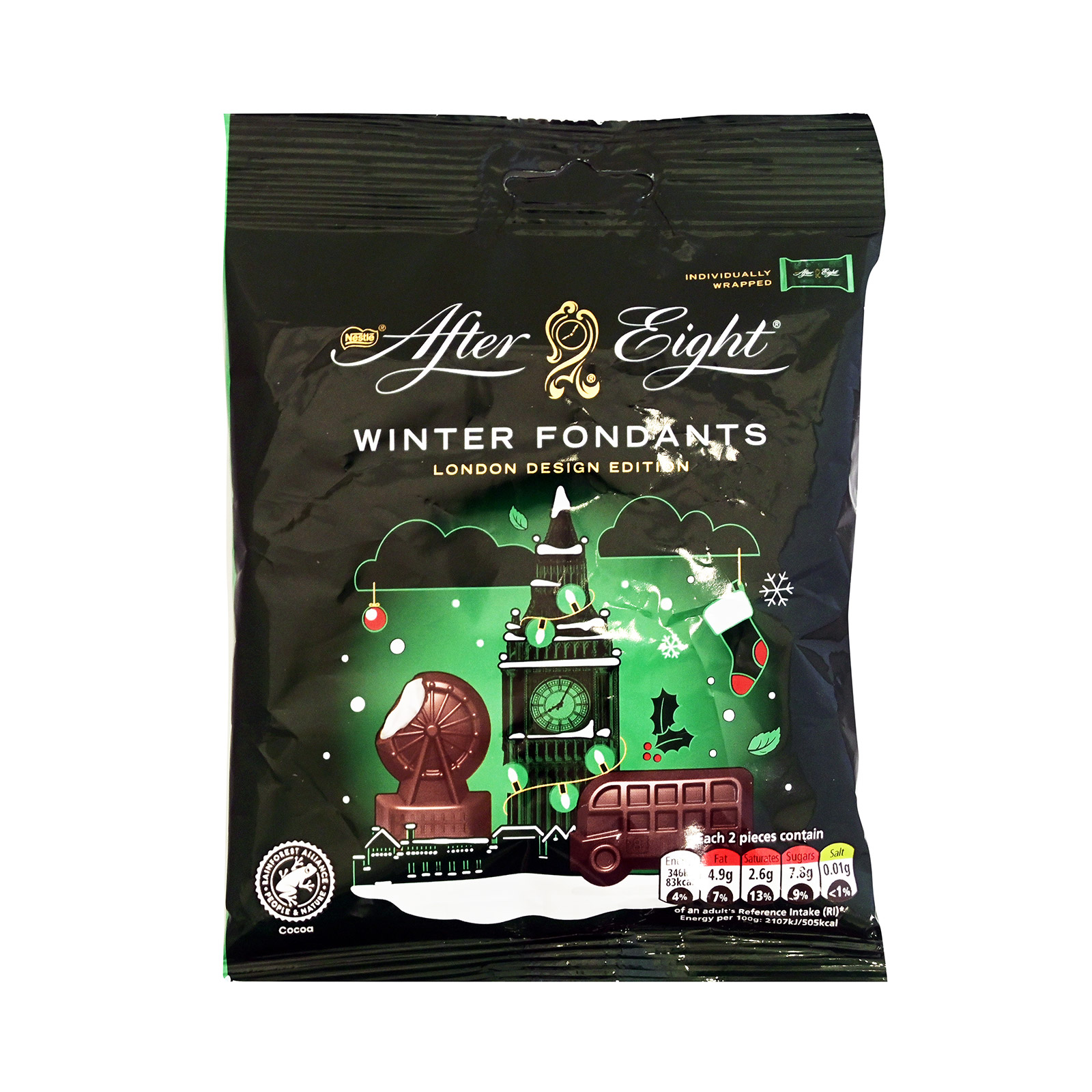 After Eight Winter fondants σοκολάτα υγείας peppermint 57g εικόνα 1