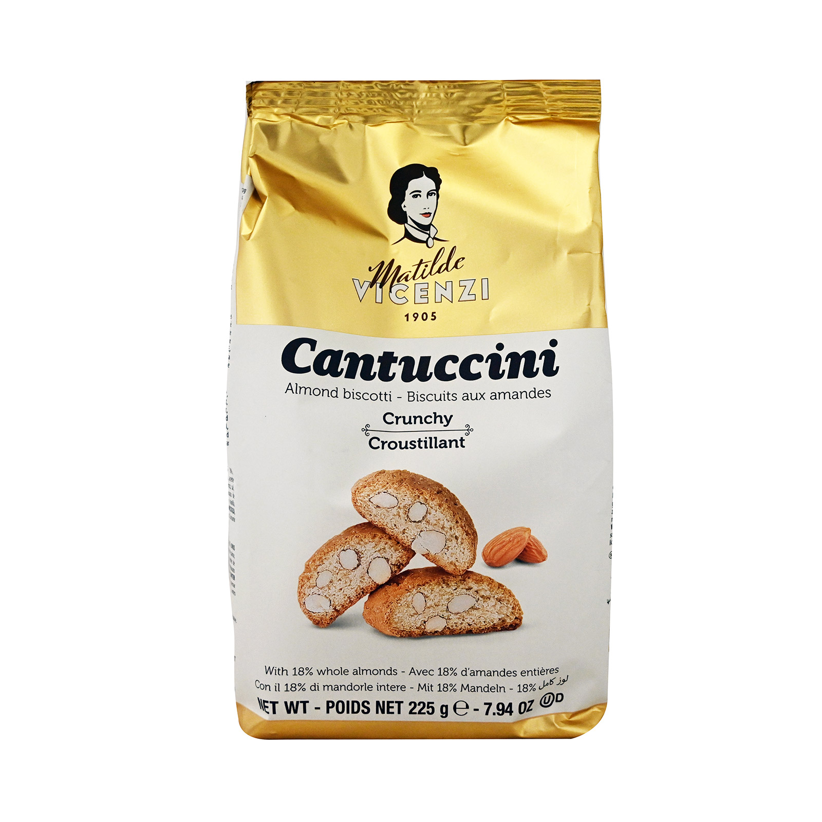 Matilde Vicenzi Cantuccini μπισκότα αμυγδαλου μπισκότα 225g εικόνα 1