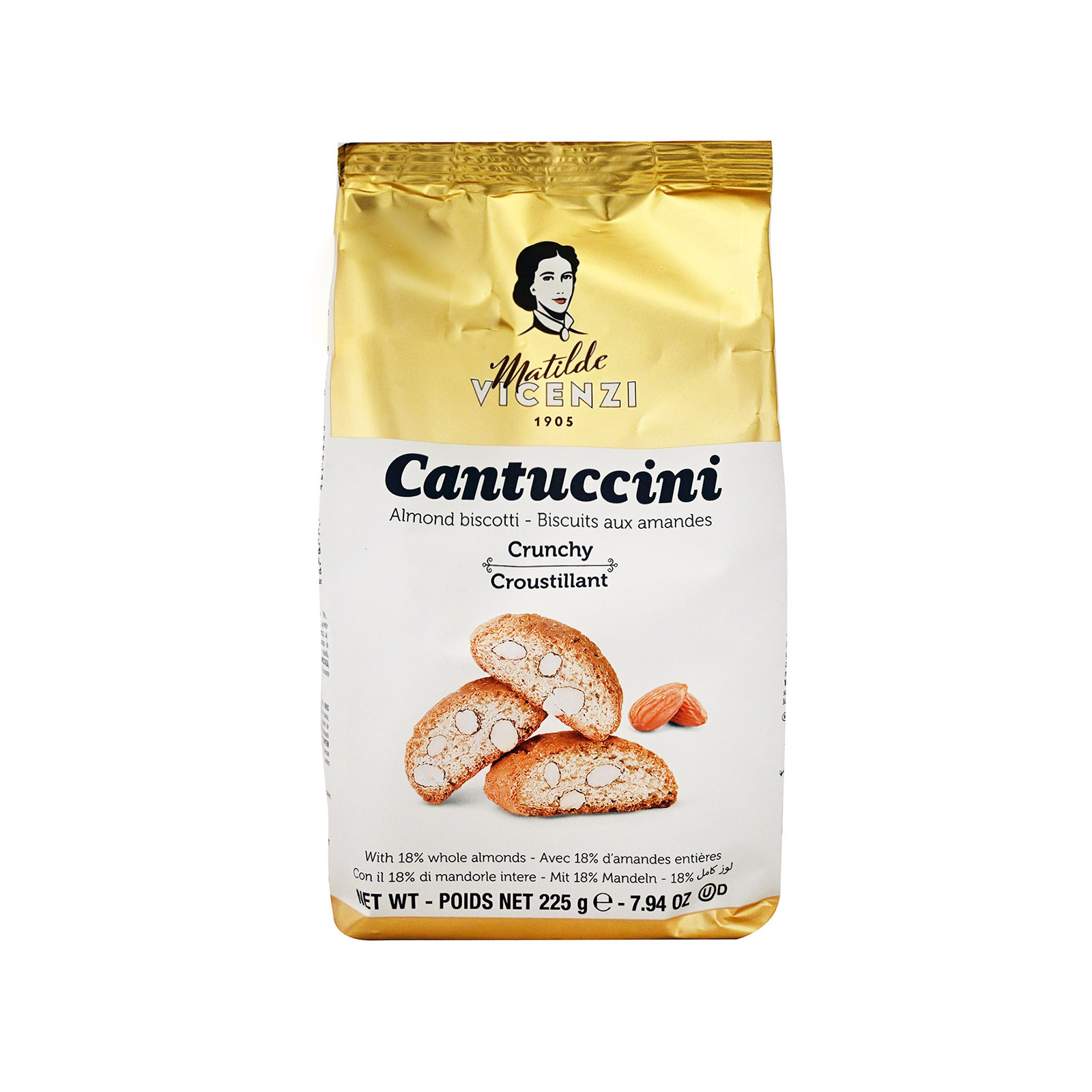 Matilde Vicenzi Cantuccini μπισκότα αμυγδαλου μπισκότα 225g εικόνα 1