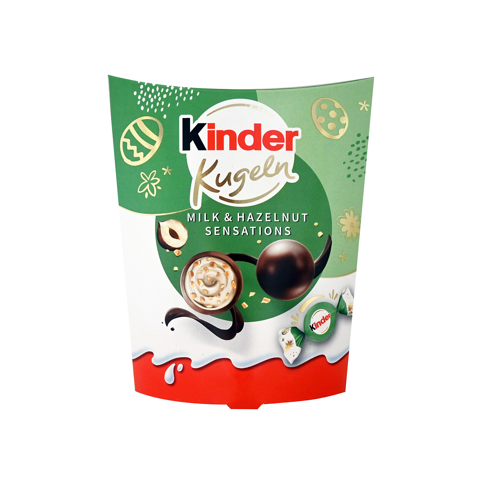 Kinder σοκολατένια αυγουλάκια milk & hazelnut 90g εικόνα 1