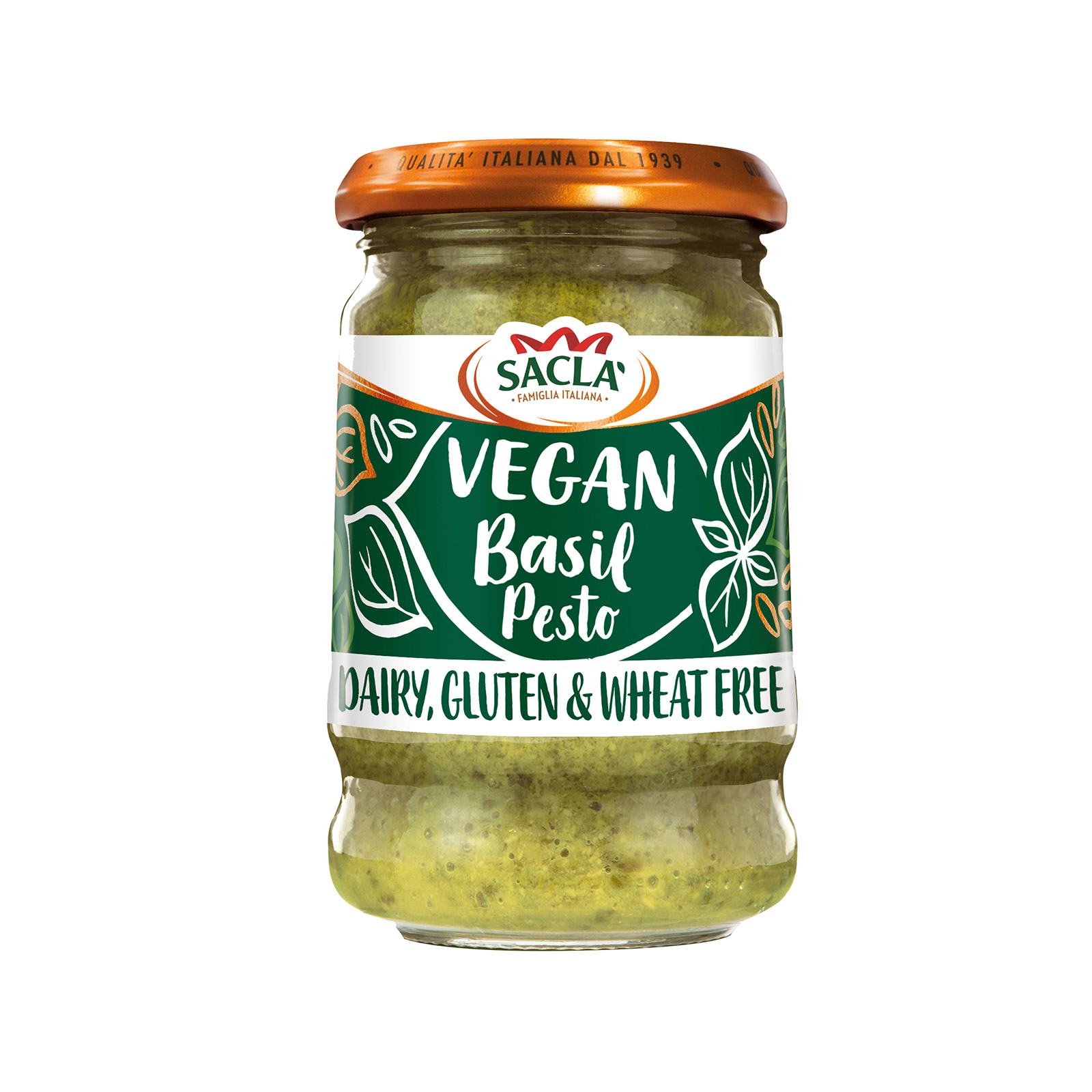 Sacla σάλτσα έτοιμη πέστο βασιλικού 190g εικόνα 1