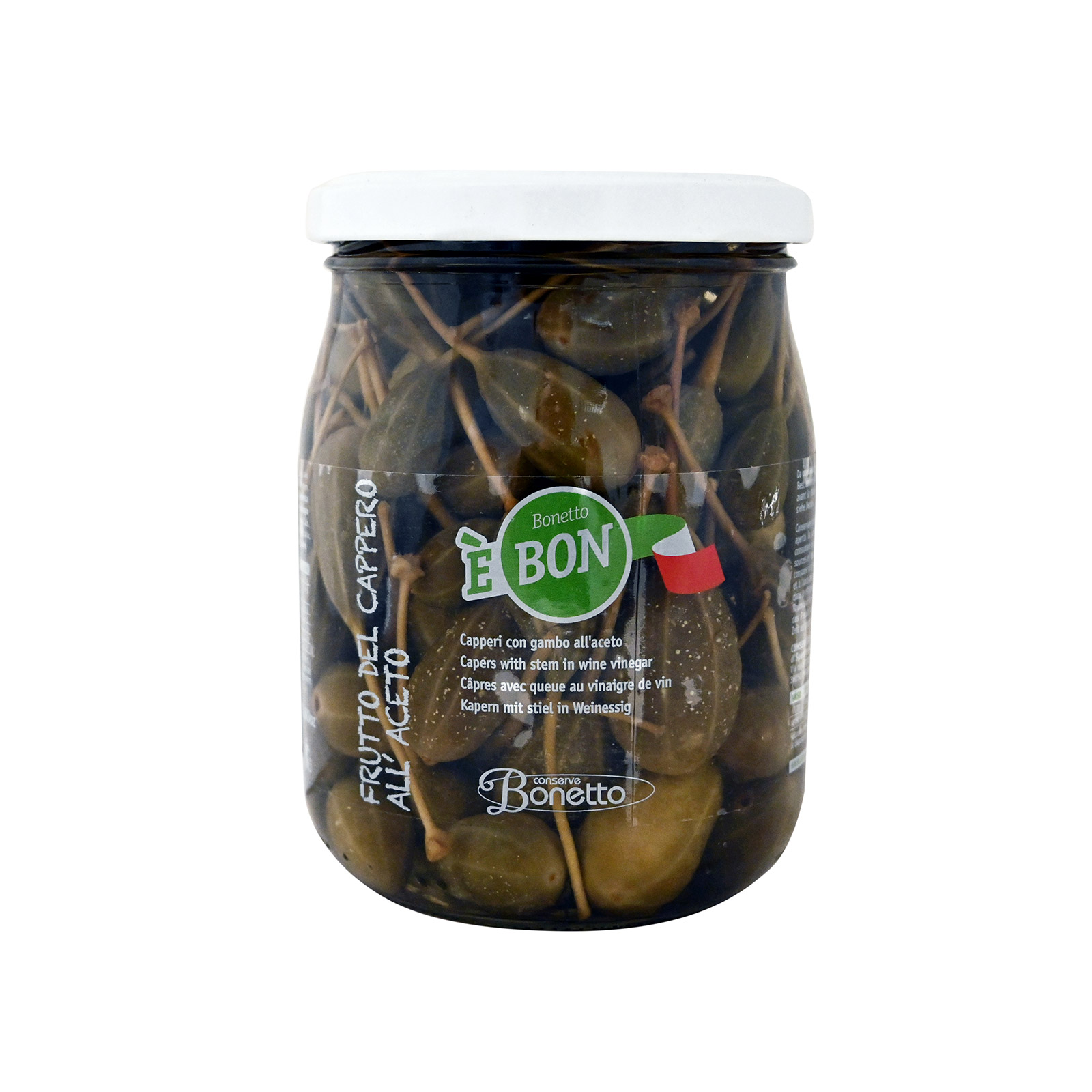 Bonetto κάπαρη με κοτσάνι σε ξίδι κρασιού 530g (στραγγισμένο βάρος 300g) εικόνα 1