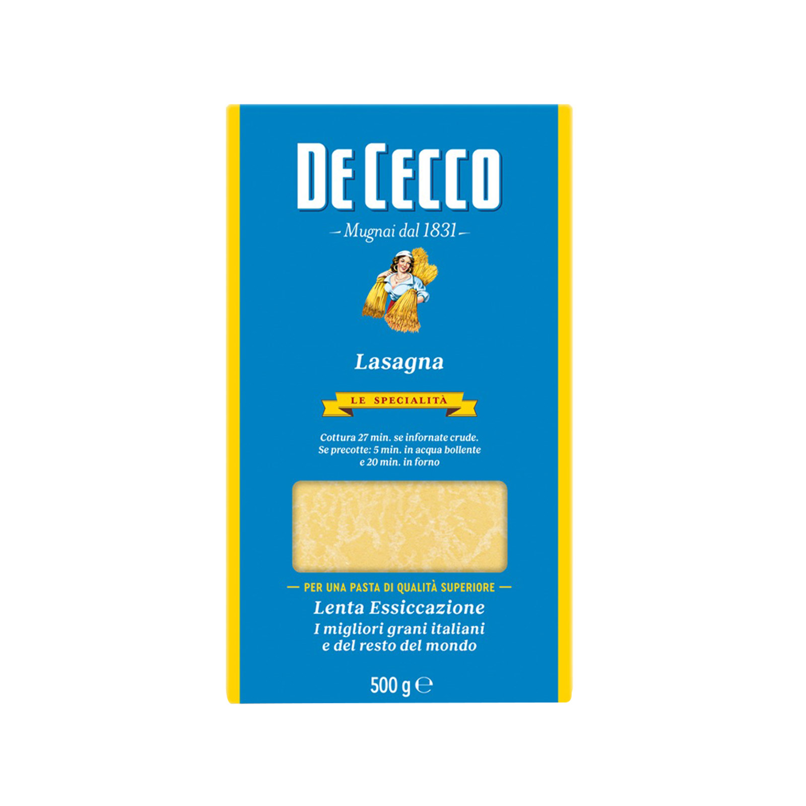 De Cecco πάστα ζυμαρικών lasagna Nο. 502 500g εικόνα 1