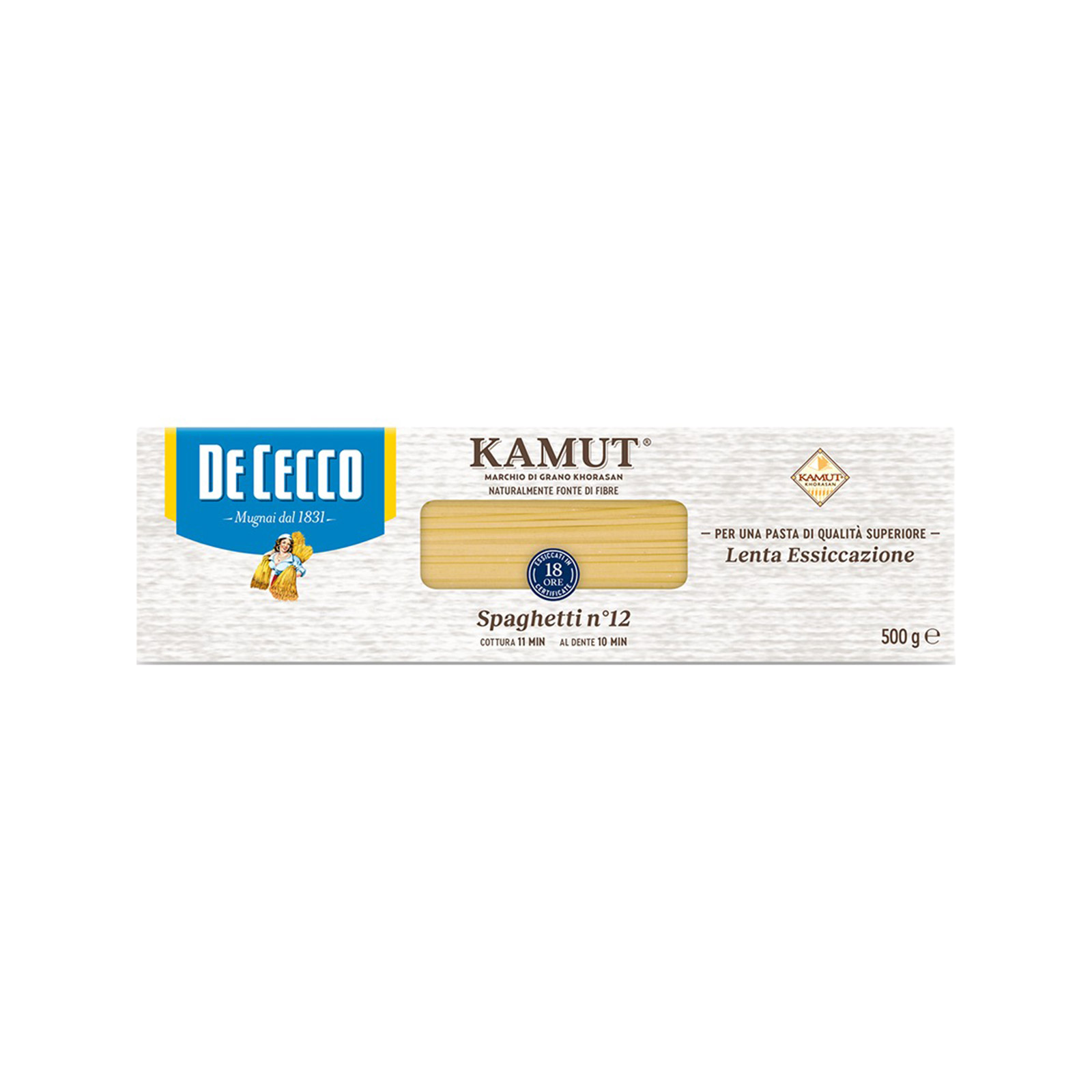 De Cecco μακαρόνια kamut spaghetti No. 12 500g εικόνα 1