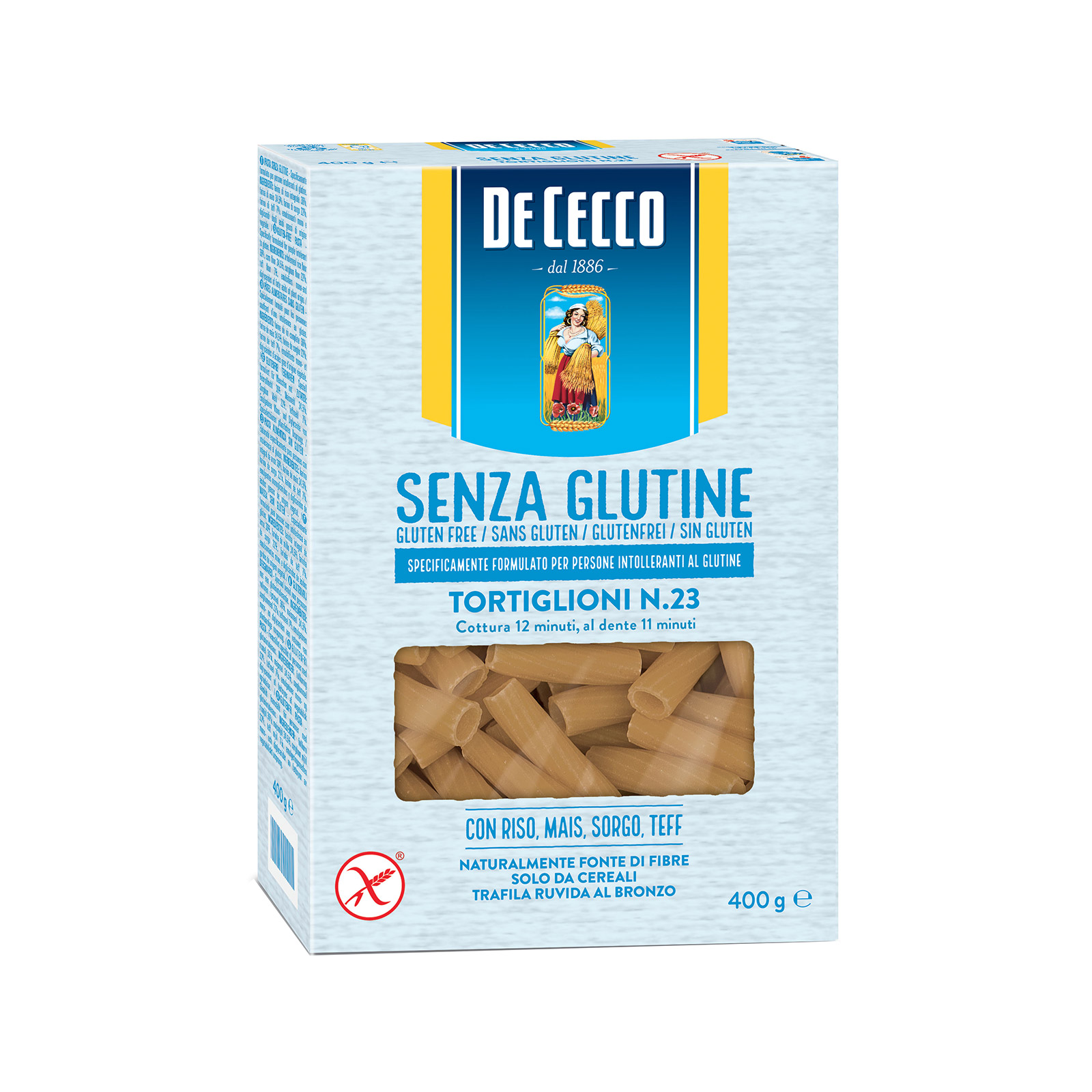 De Cecco πάστα ζυμαρικών tortiglioni No. 23 400g εικόνα 1