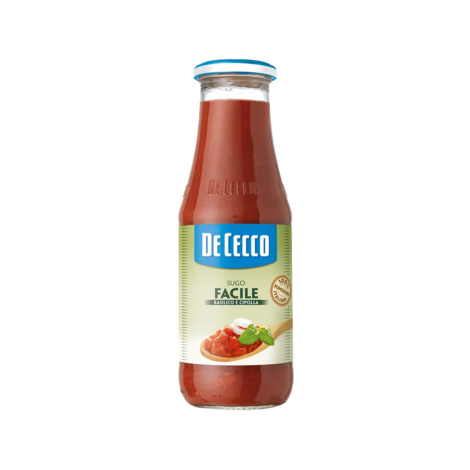 De Cecco Sugo Facile τομάτα πολτός με βασιλικό & κρεμμύδι 690g εικόνα 1