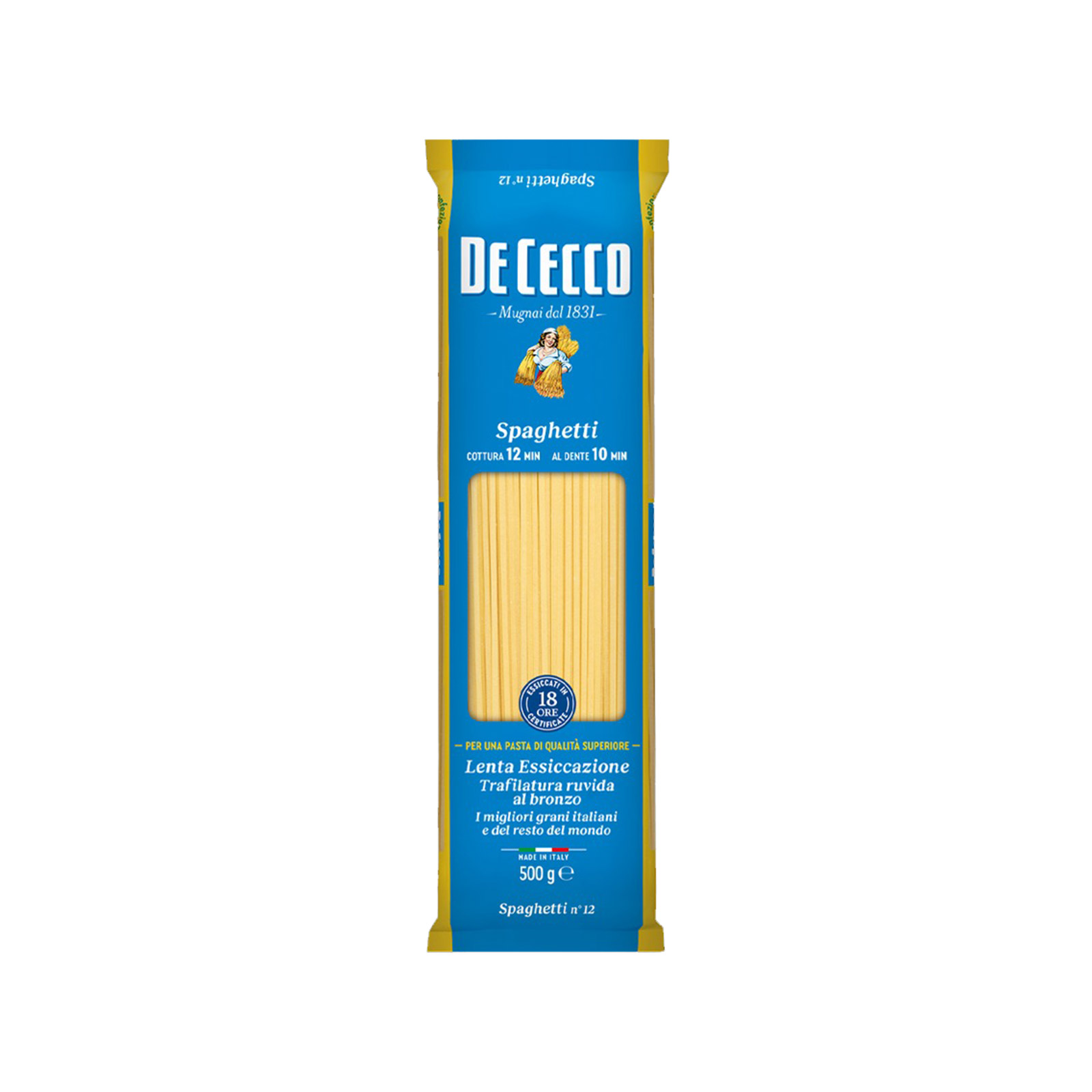 De Cecco μακαρόνια spaghetti No. 12 500g εικόνα 1