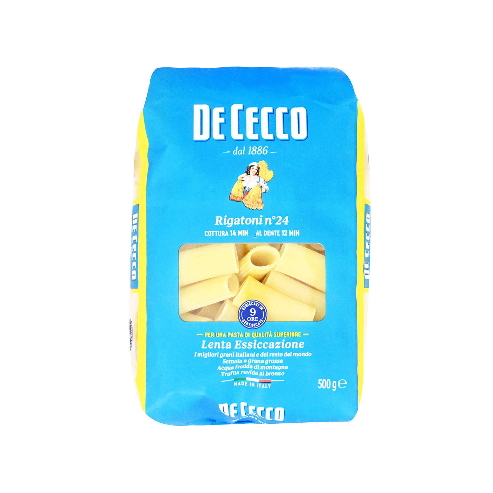 De Cecco πάστα ζυμαρικών rigatoni Νo. 24 500g εικόνα 1