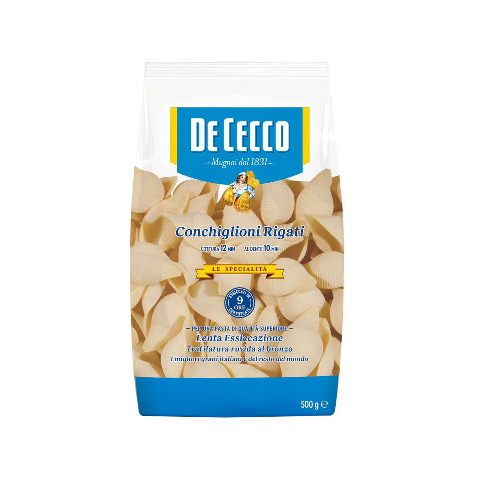 De Cecco Le Specialita πάστα ζυμαρικών conchiglioni rigati No. 126 500g εικόνα 1
