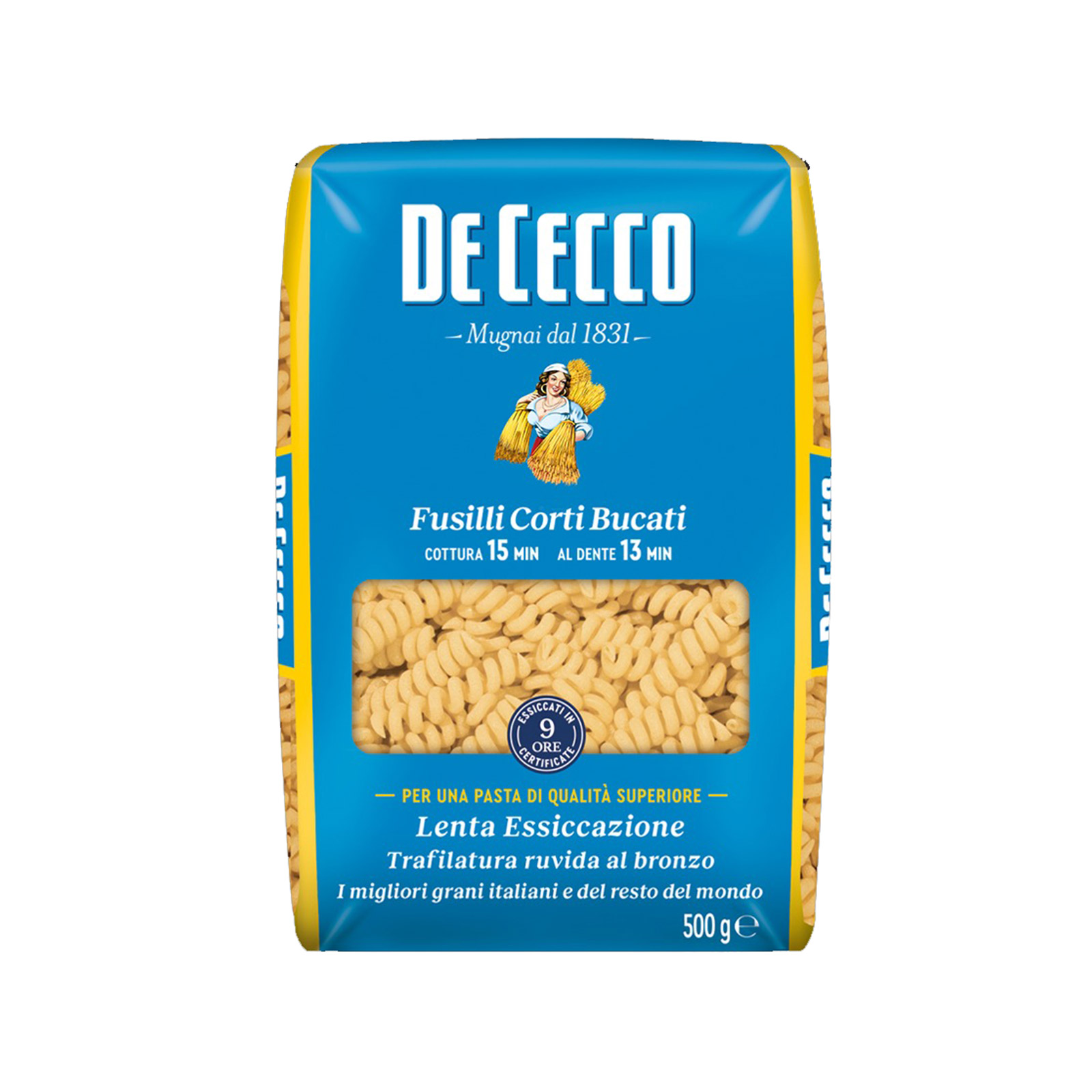 De Cecco πάστα ζυμαρικών fusilli corti bucati No. 198 500g εικόνα 1