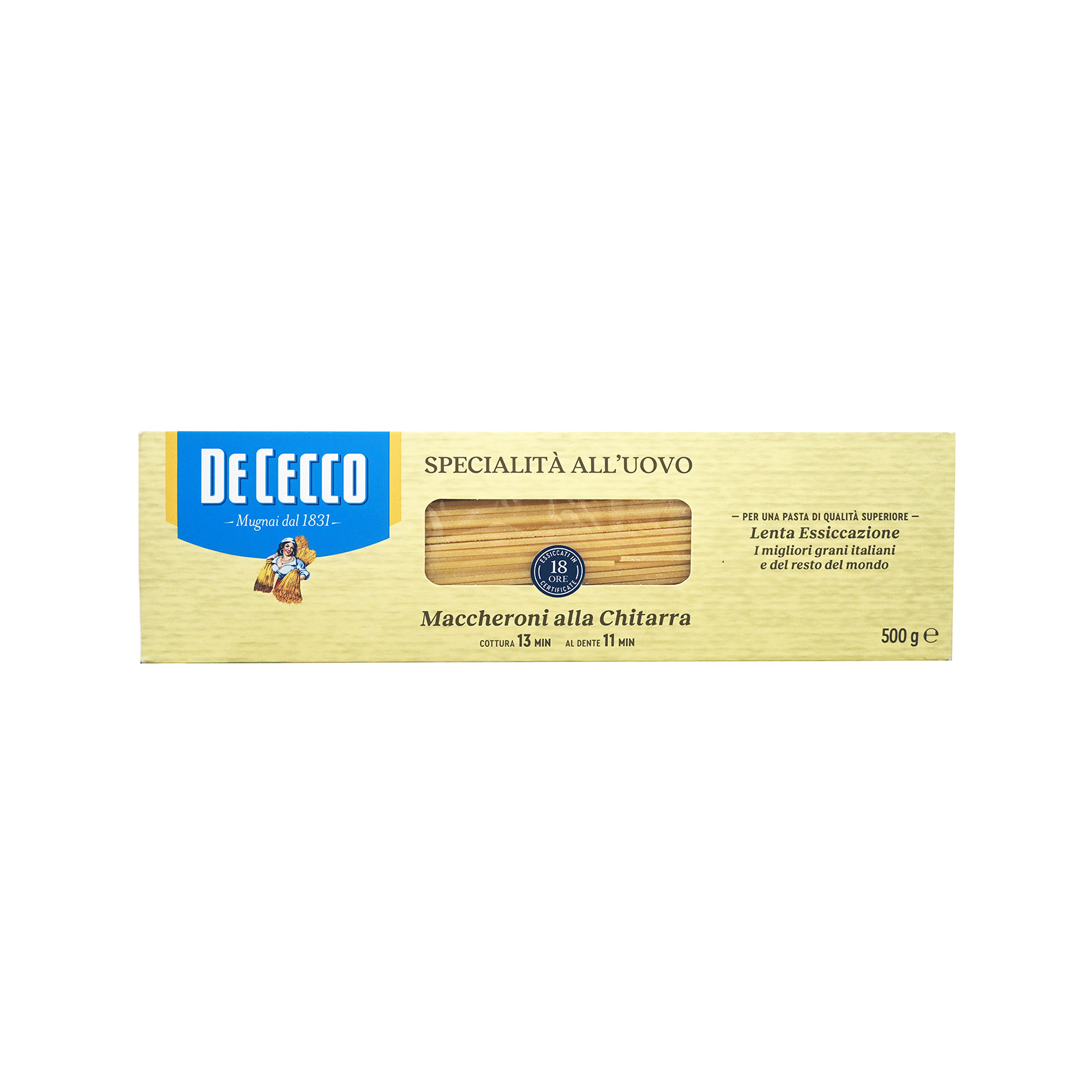 De Cecco πάστα ζυμαρικών maccheroni alla chitarra 500g εικόνα 1