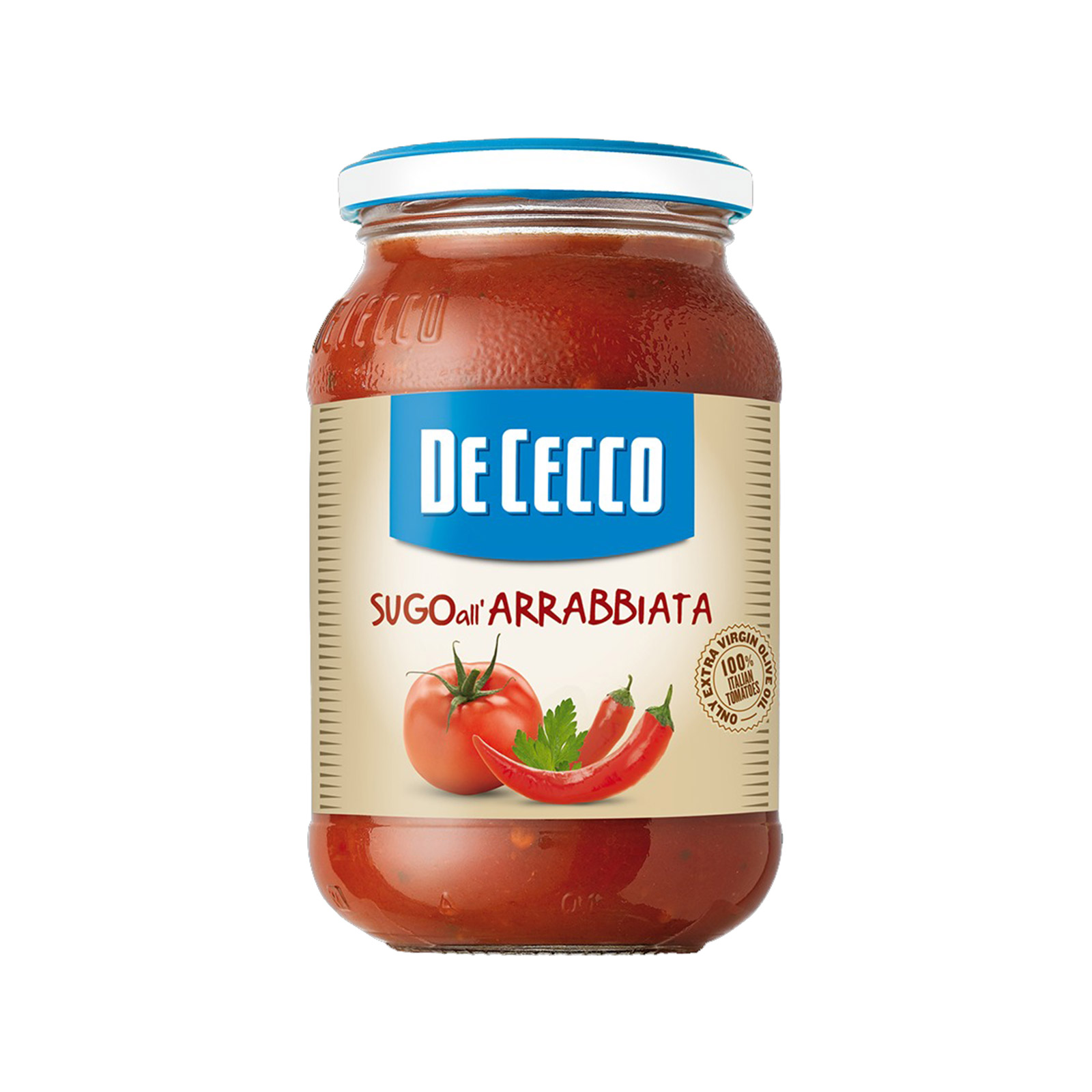 De Cecco Sugo all'arrabbiata σάλτσα έτοιμη ντομάτας with hot chilli pepper 400g εικόνα 1