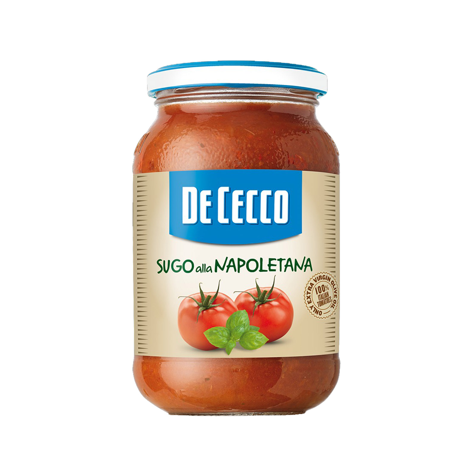 De Cecco Sugo alla napolitana σάλτσα έτοιμη ντομάτας με βασιλικό & εξαιρετικά παρθένο ελαιόλαδο 400g εικόνα 1