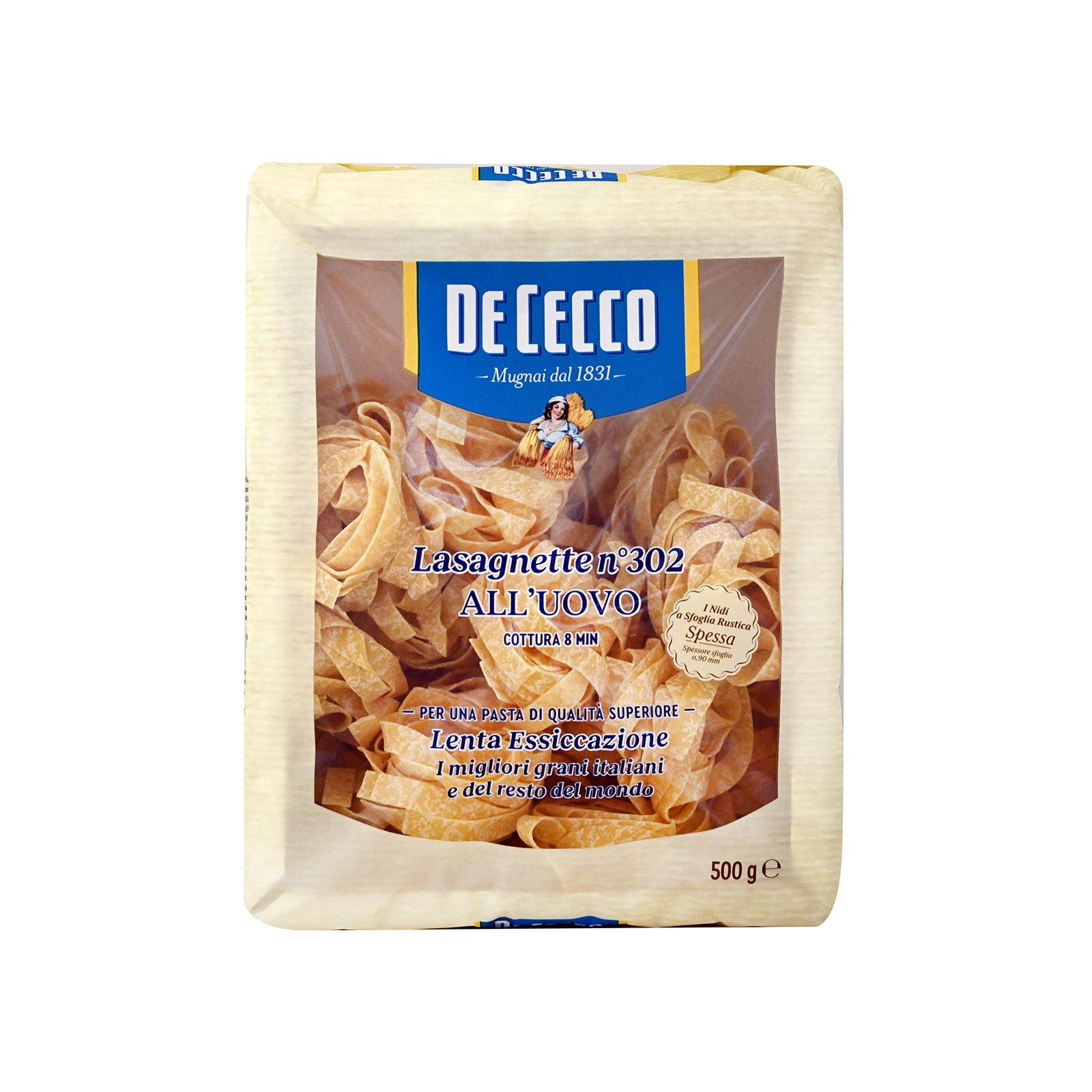 De Cecco pasta Lasagnette N302 500g image 1