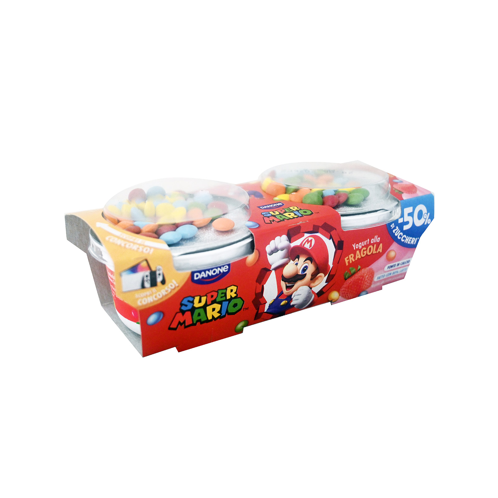 Danone Super Mario επιδόρπιο γιαουρτιού φράουλα 2x110g εικόνα 1