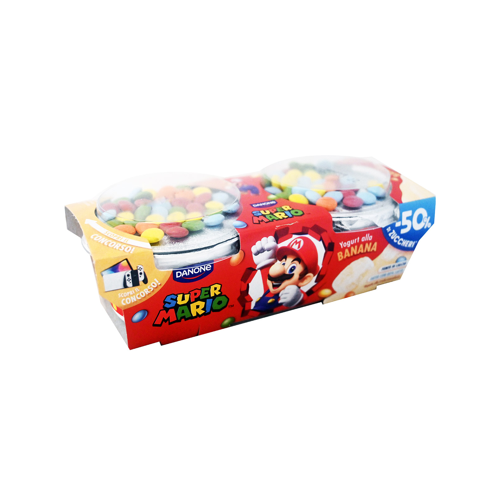 Danone Super Mario επιδόρπιο γιαουρτιού μπανάνα 2x110g εικόνα 1