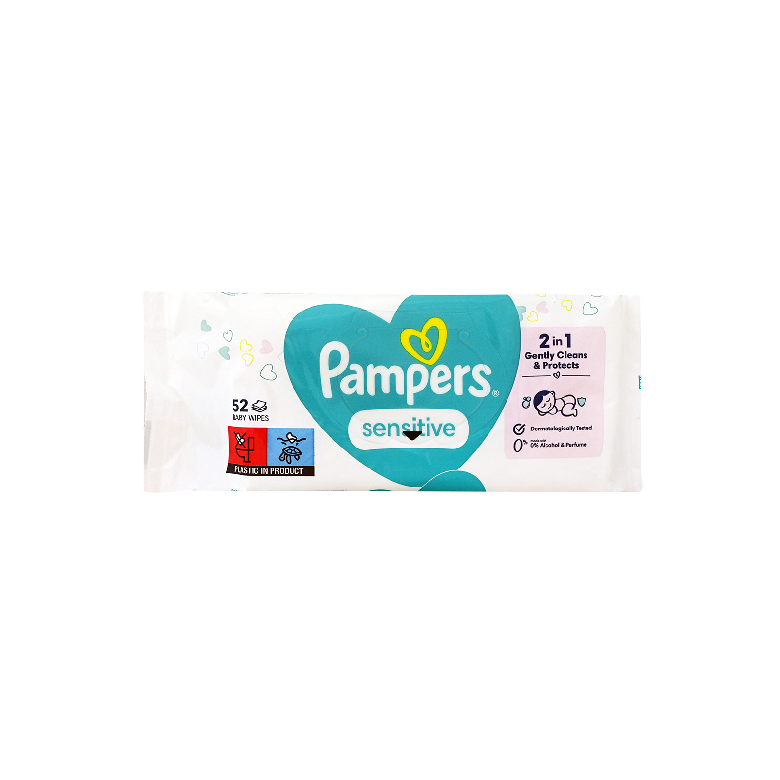 Pampers μωρομάντηλα sensitive 52τεμ εικόνα 1