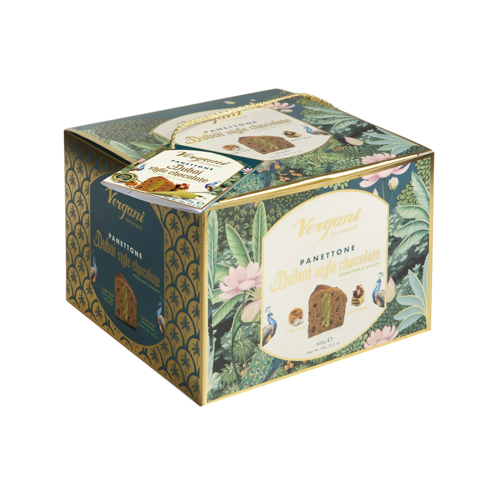 Vergani panettone dubai style chocolate 800g image 1