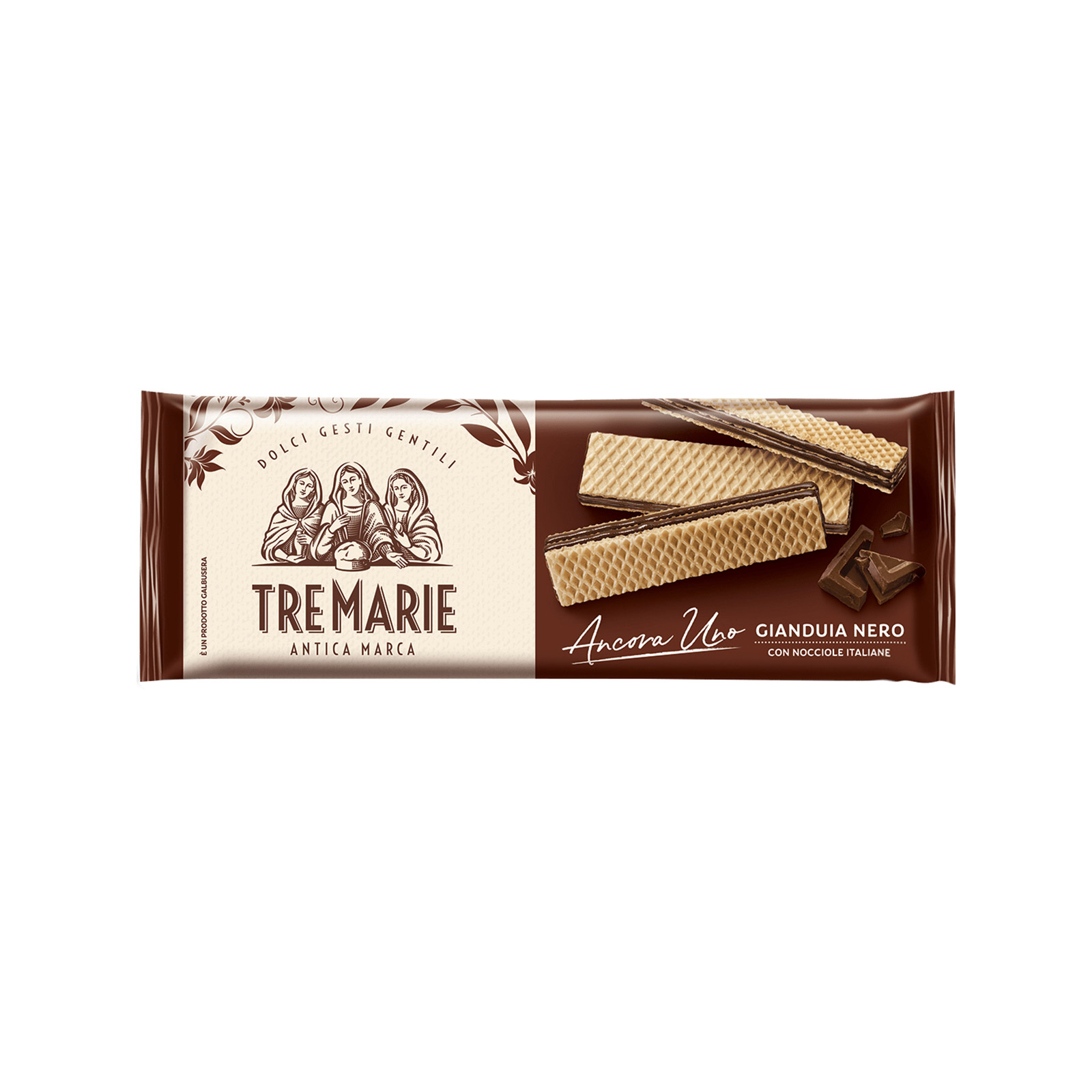 Tre Marie γκοφρέτα gianduja nero 140g εικόνα 1