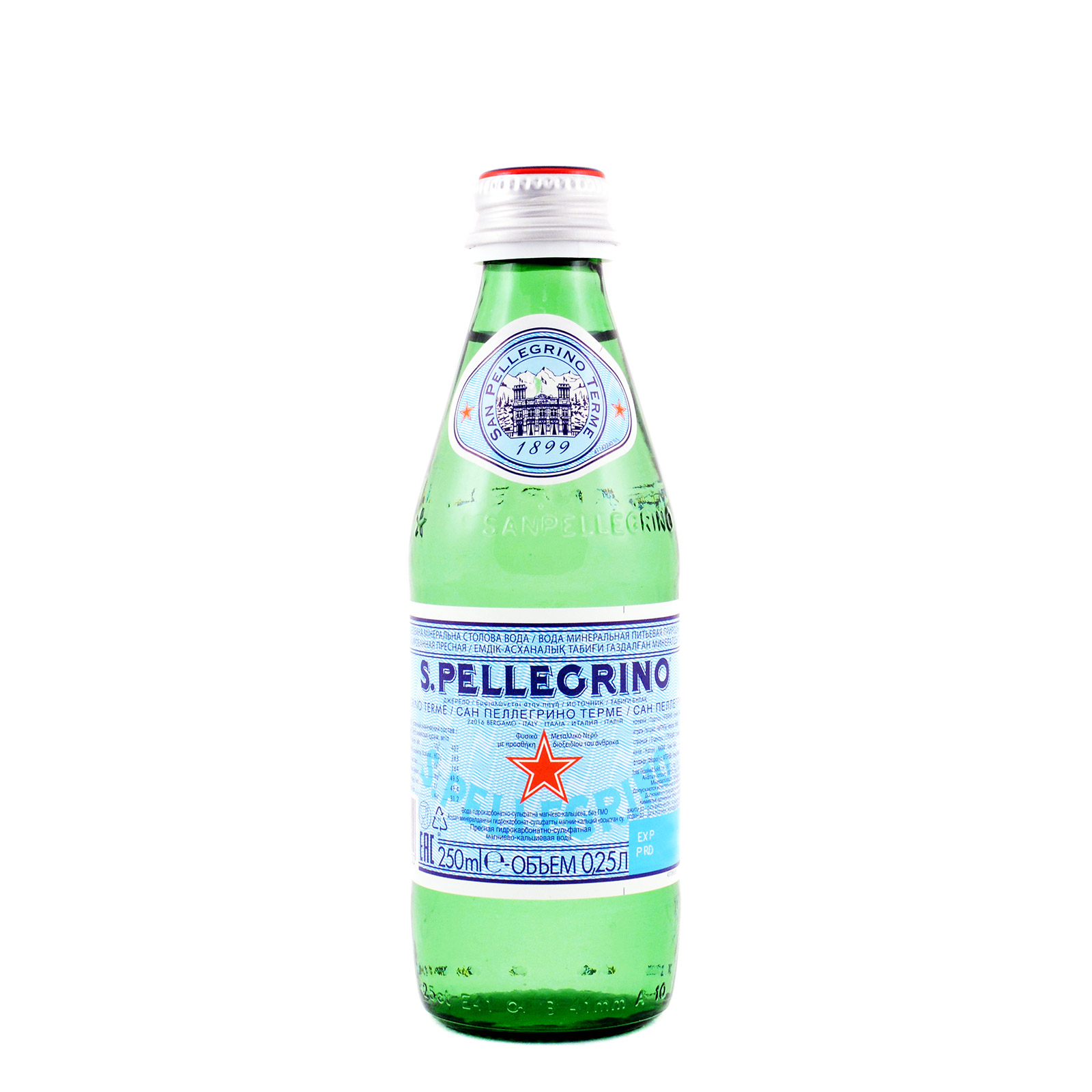 S. Pellegrino φυσικό μεταλλικό νερό ανθρακούχο 250ml εικόνα 1