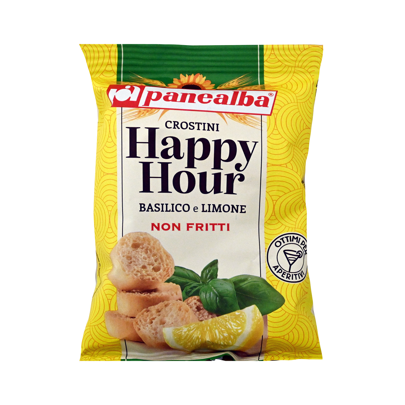 Panealba Crostini Happy Hour κρουτόν βασιλικός & λεμόνι 50g εικόνα 1