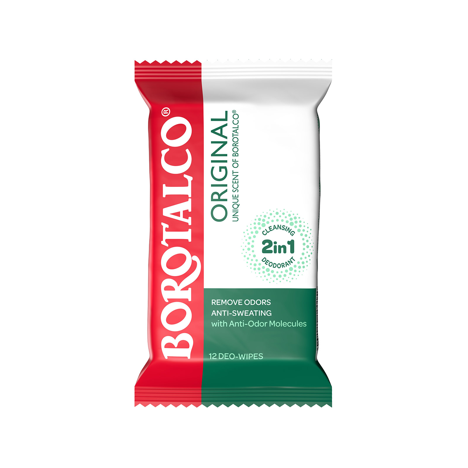Borotalco αποσμητικά μαντηλάκια 12τεμ εικόνα 1