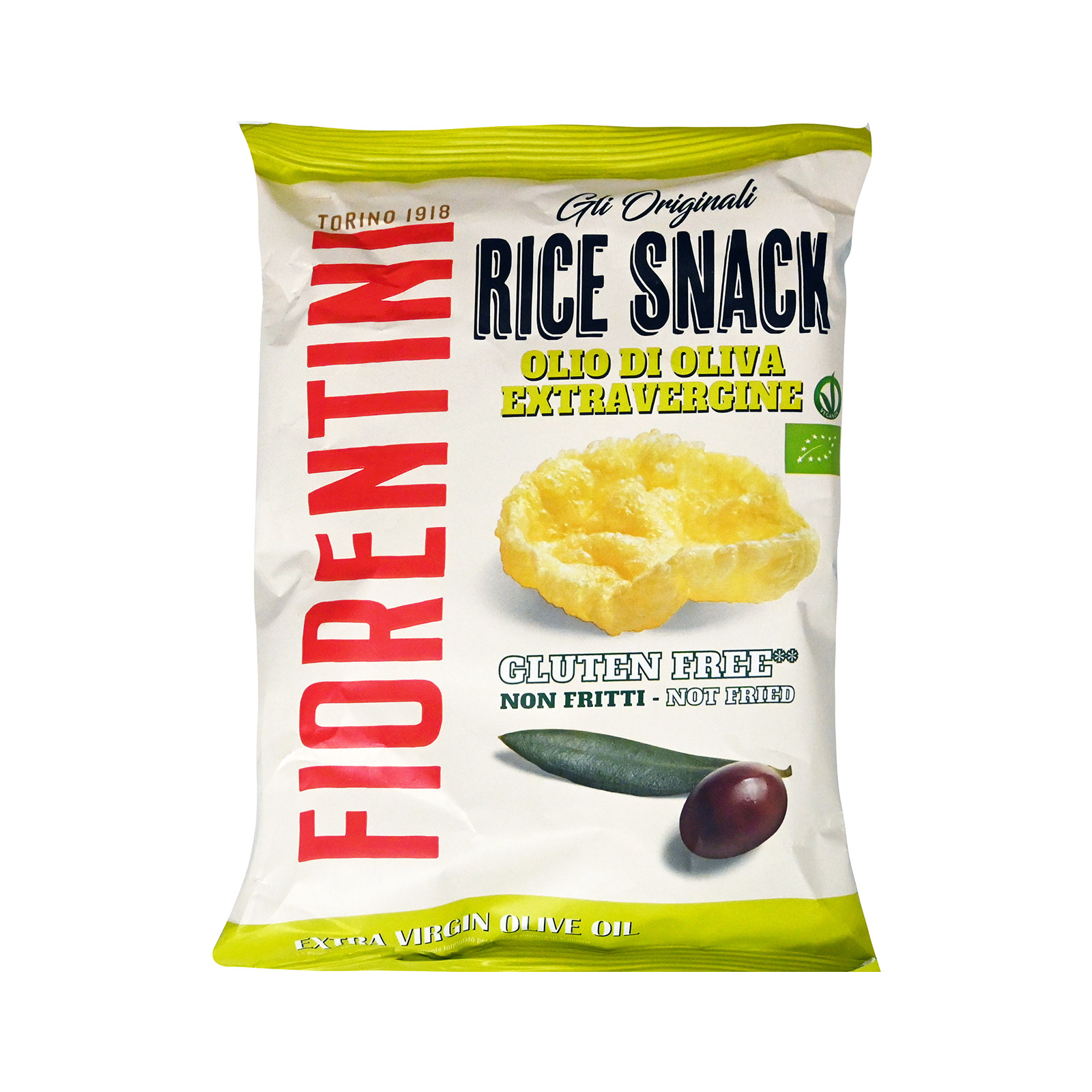 Fiorentini σνακ ρυζιού με εξαιρετικό παρθένο ελαιόλαδο 40g εικόνα 1