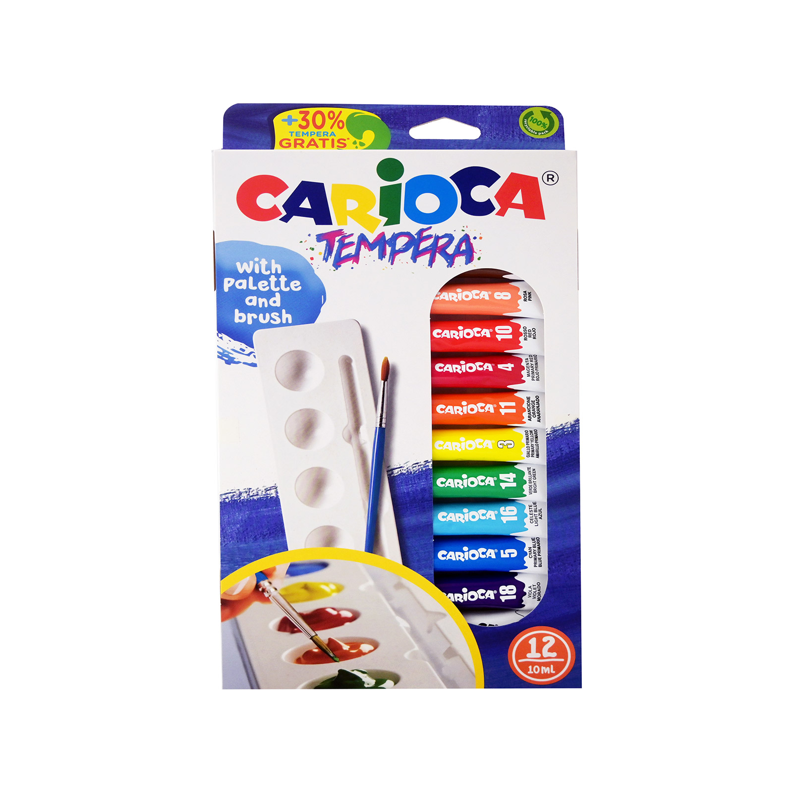 Carioca Pastels à La Cire - Lot De 100 Couleurs Pastel Lumineuses Et Lavables