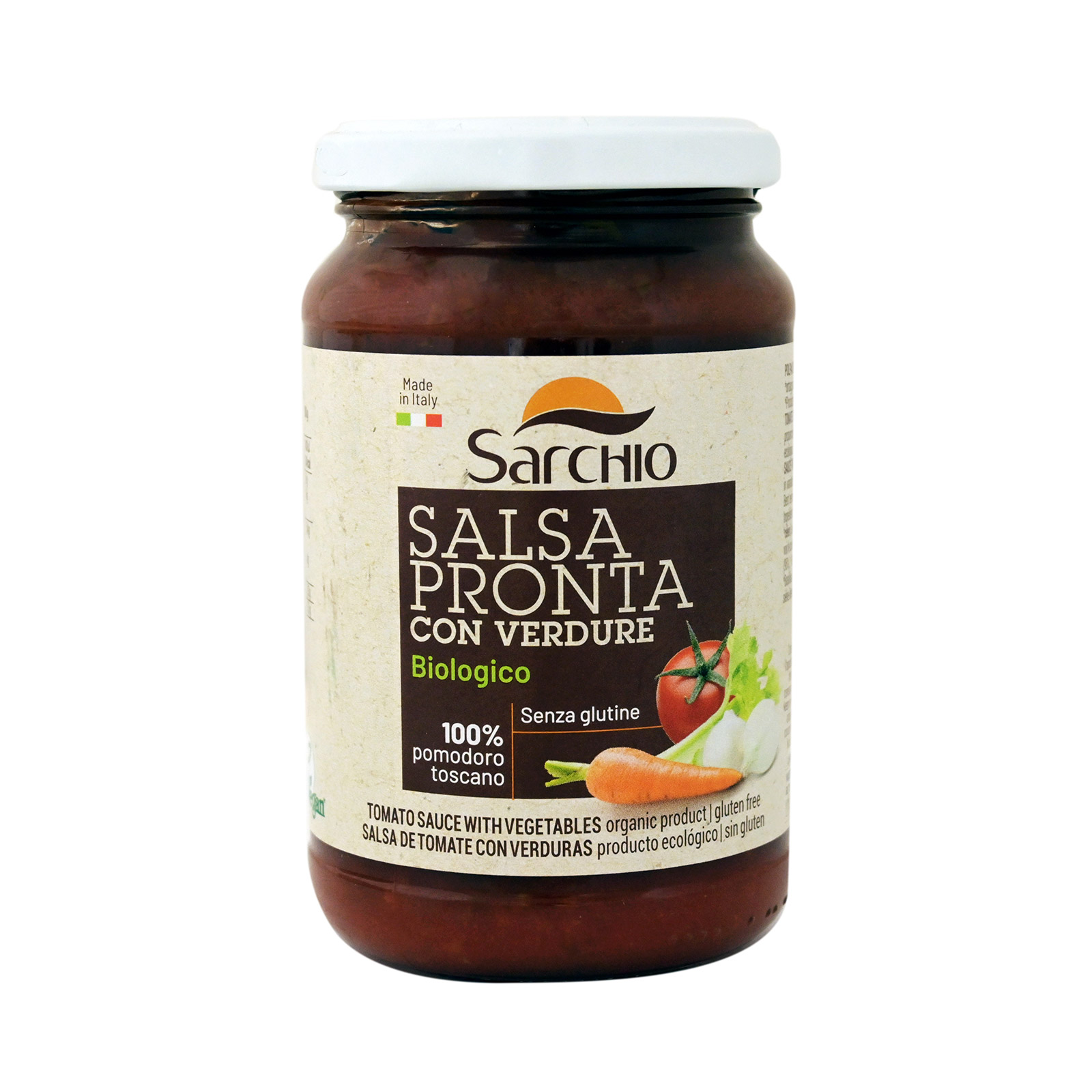 Sarchio σάλτσα ντομάτας με λαχανικά 340g εικόνα 1