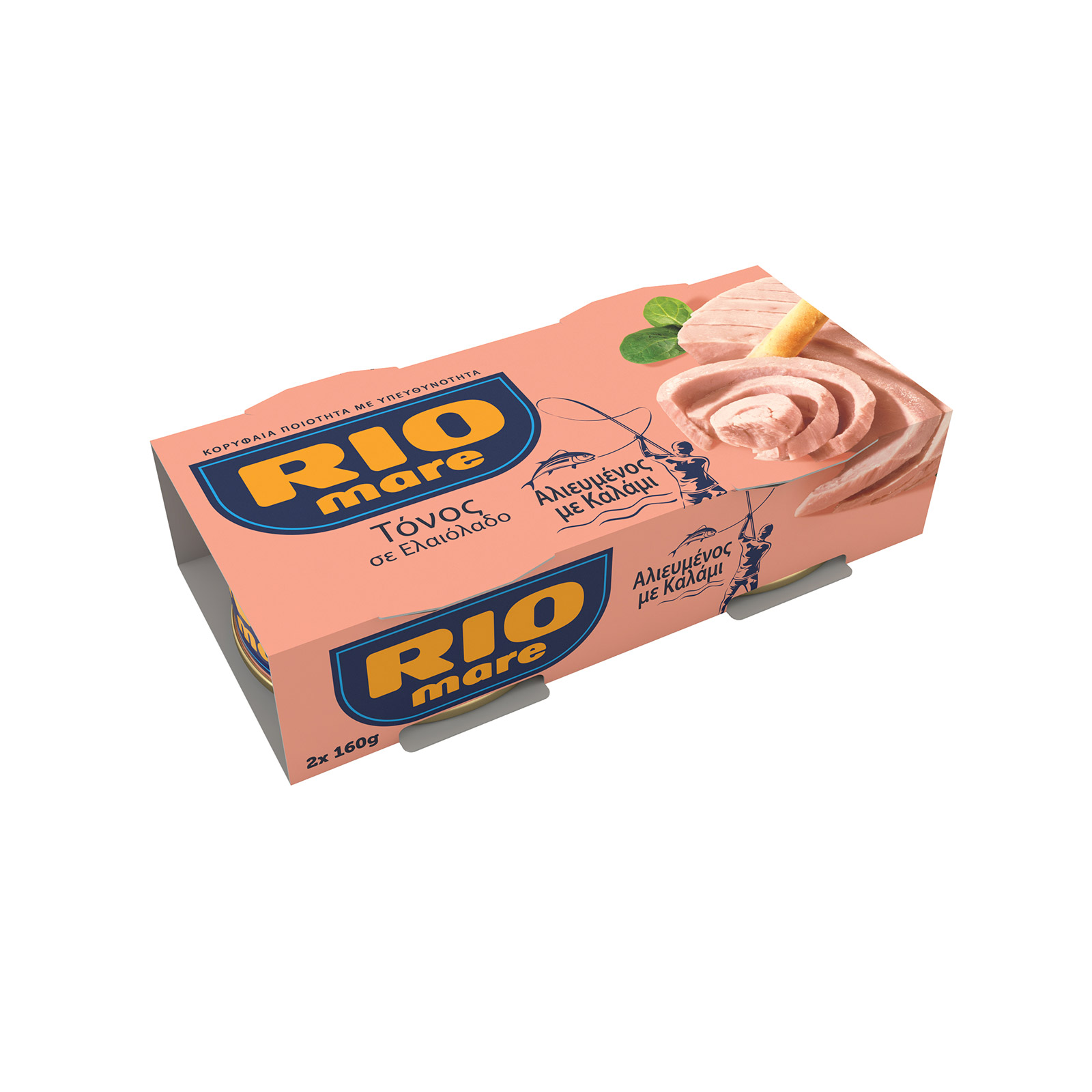 Rio Mare Αλιευμένος με καλάμι τόνος σε ελαιόλαδο 2x160g εικόνα 1