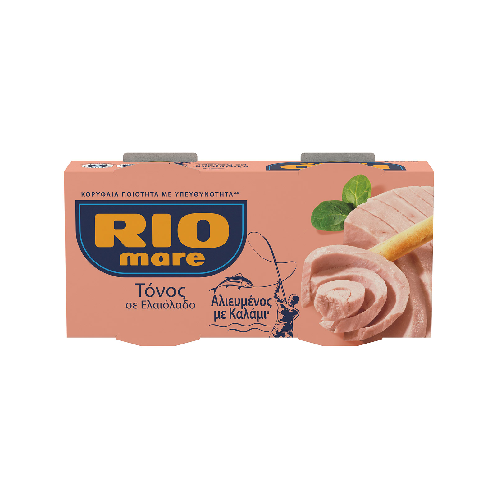 Rio Mare Αλιευμένος με καλάμι τόνος σε ελαιόλαδο 2x160g εικόνα 1