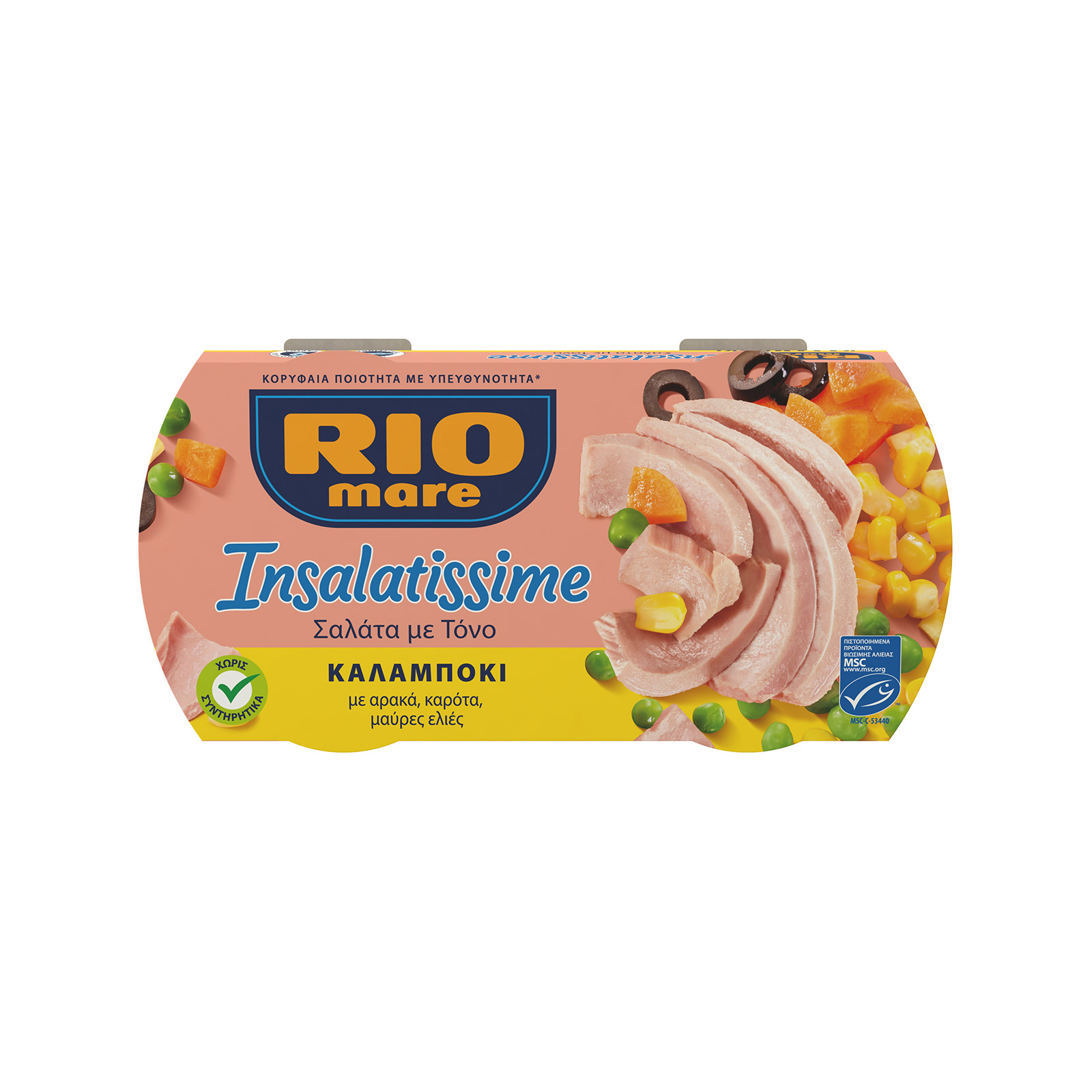 Rio Mare Insalatissime τονοσαλάτα καλαμπόκι 2x160g εικόνα 1
