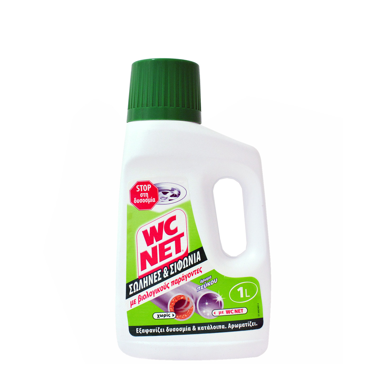 Wc Net Σωλήνες & σιφώνια υγρό καθαριστικό τουαλέτας άρωμα πεύκου 1000ml εικόνα 1