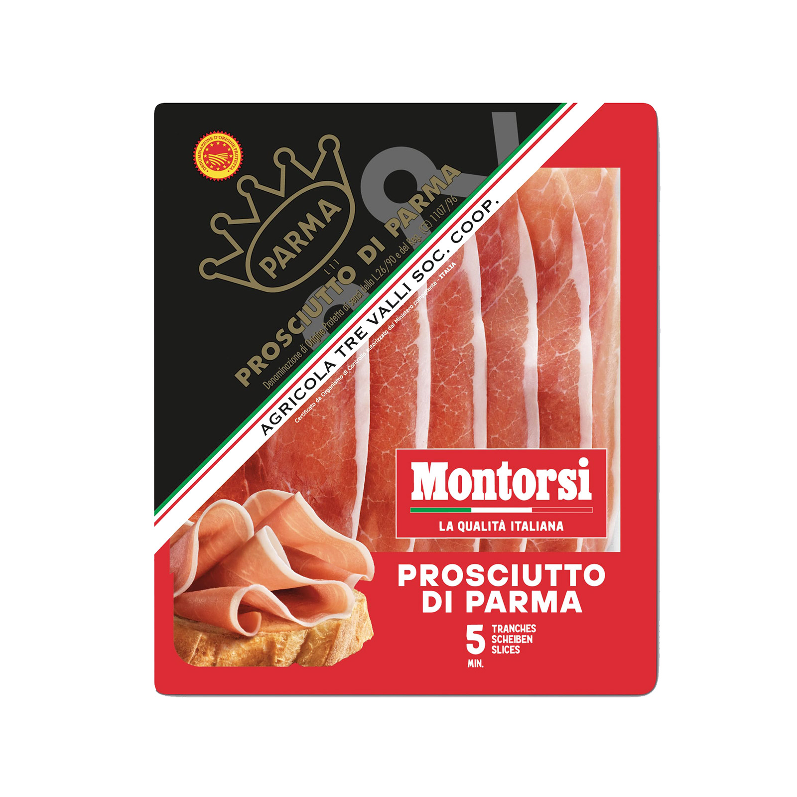 Montorsi Parma prosciutto sliced 70g image 1