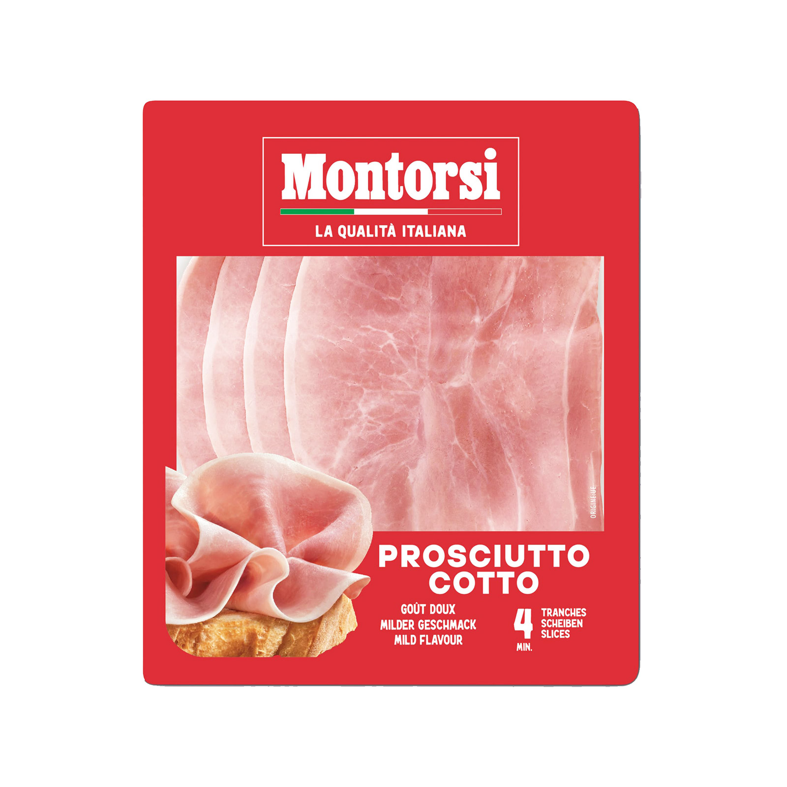 Montorsi Cotto prosciutto sliced 120g image 1