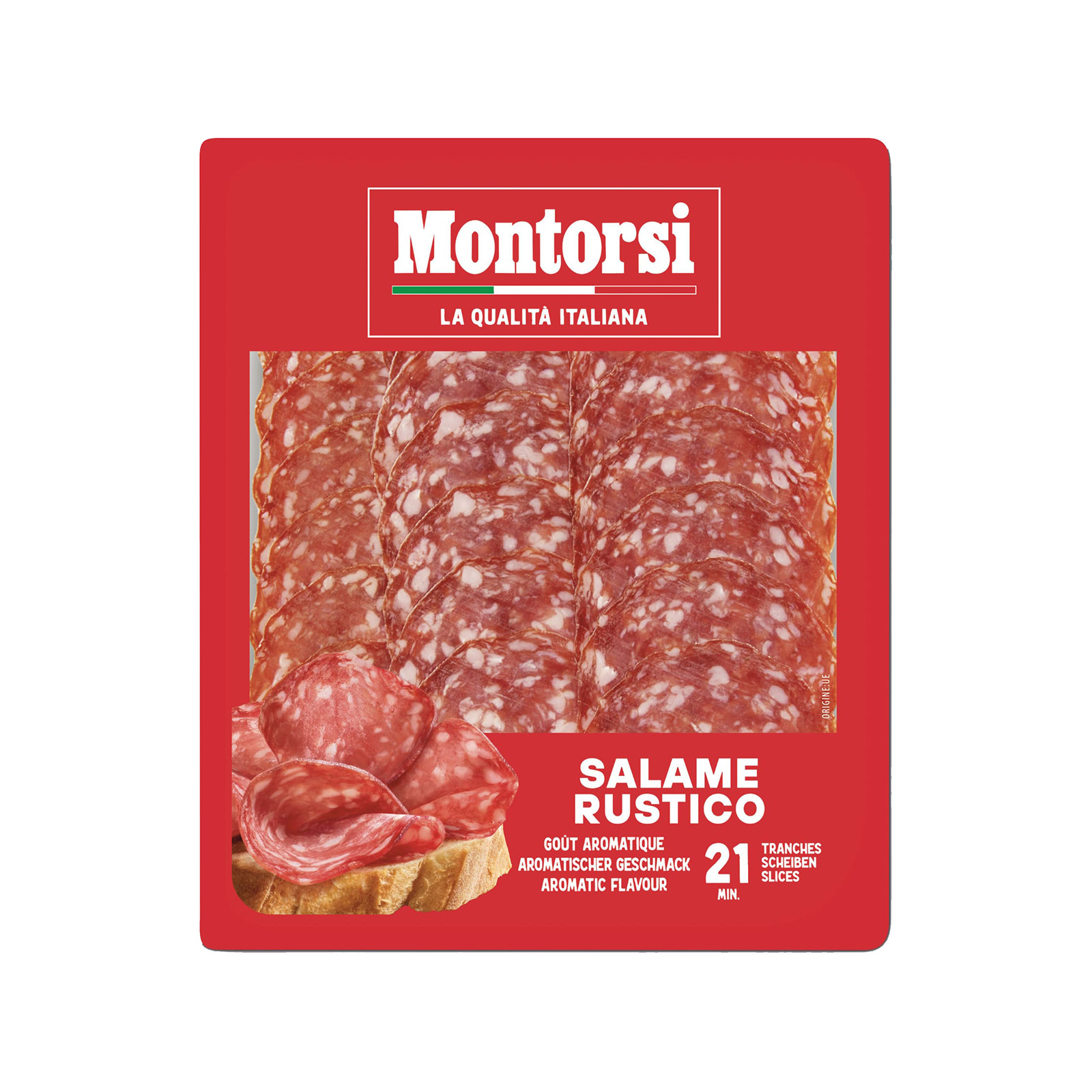 Montorsi Rustico σαλάμι σε φέτες 100g εικόνα 1