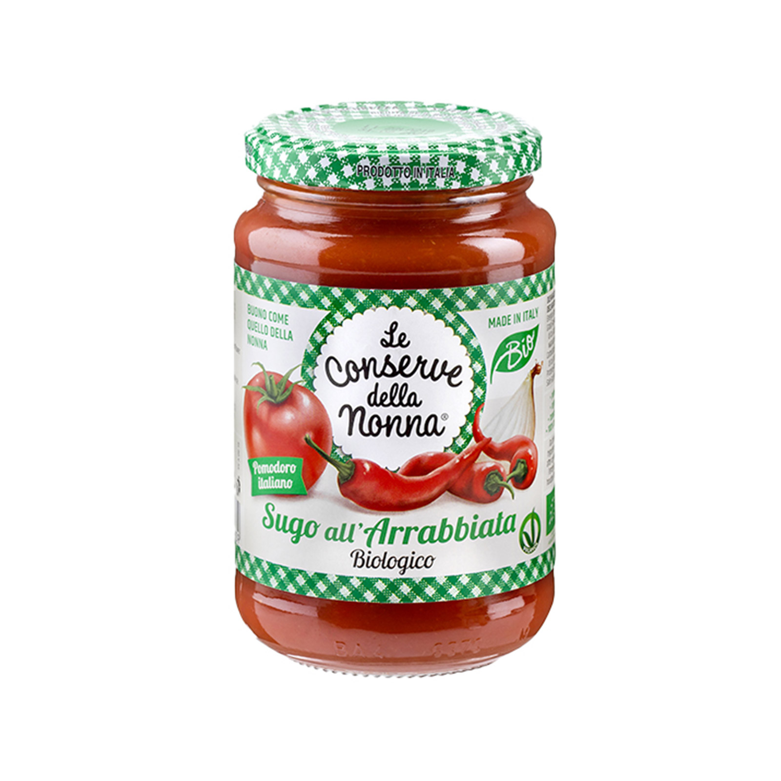 Le Conserve della Nonna Arrabbiata σάλτσα ντομάτας με γλυκες & τσιλι πιπεριές 350g εικόνα 1