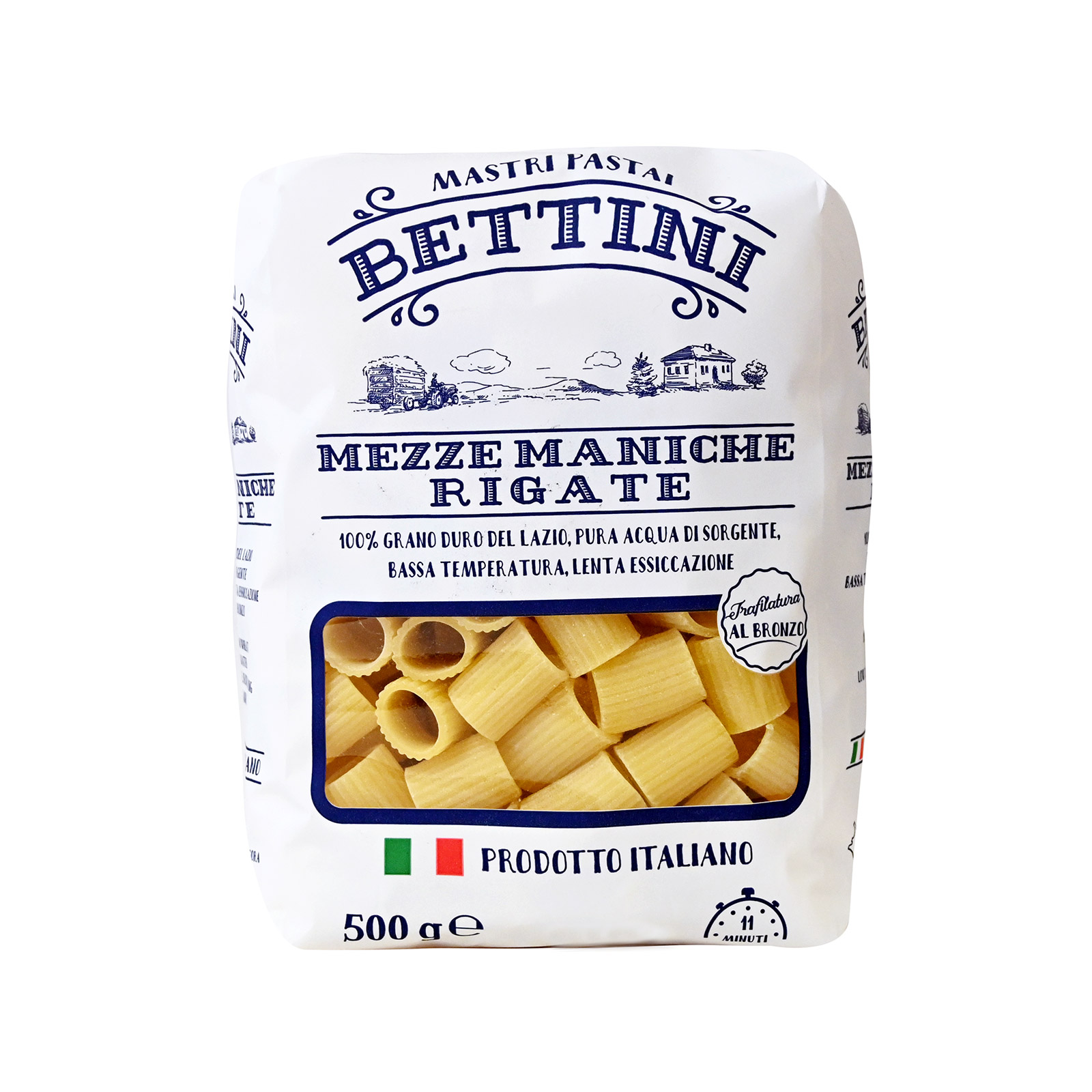 Mastri Bettini πάστα ζυμαρικών mezze maniche rigate 500g εικόνα 1