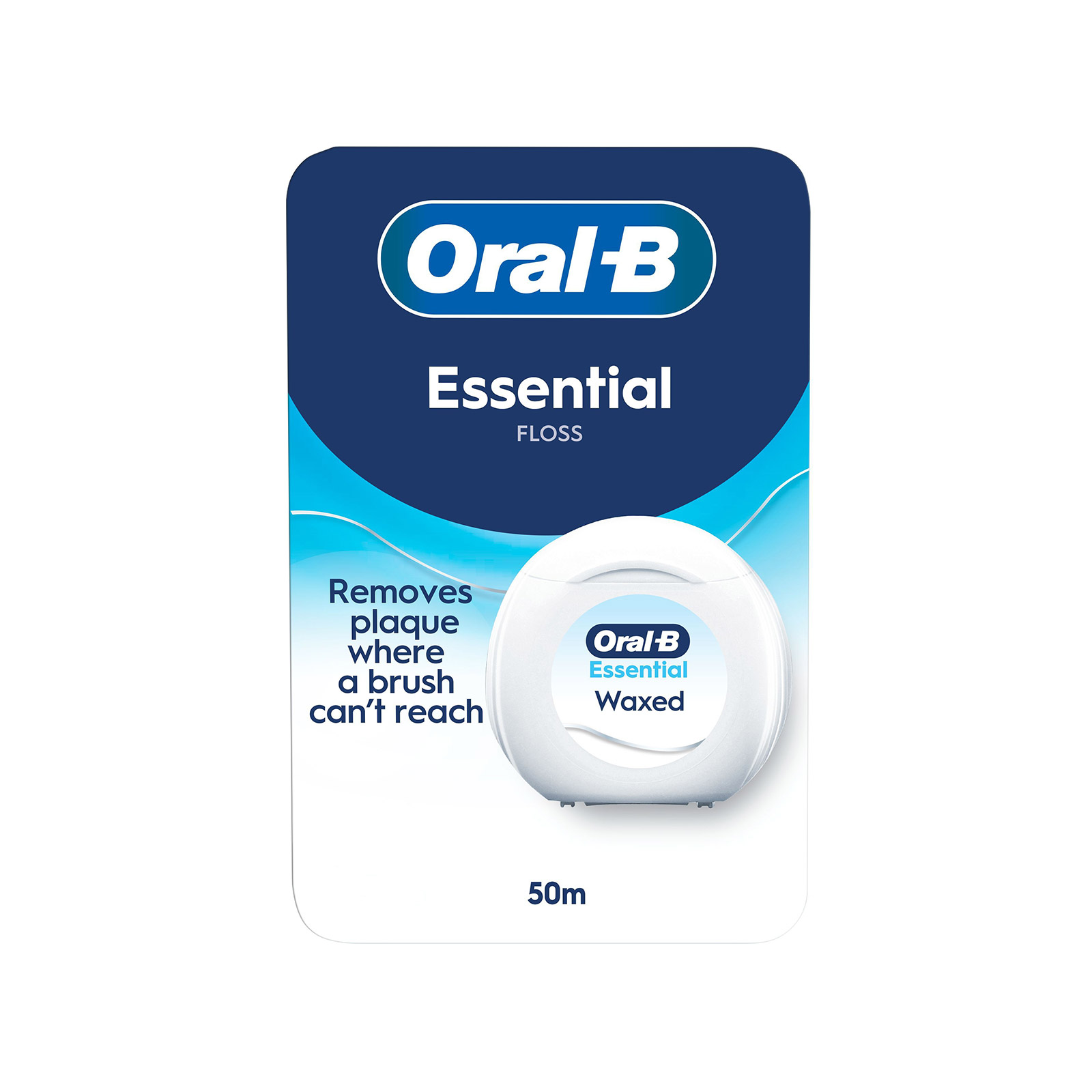 Oral-B Essential οδοντικό νήμα κηρωμένο 50μ εικόνα 1