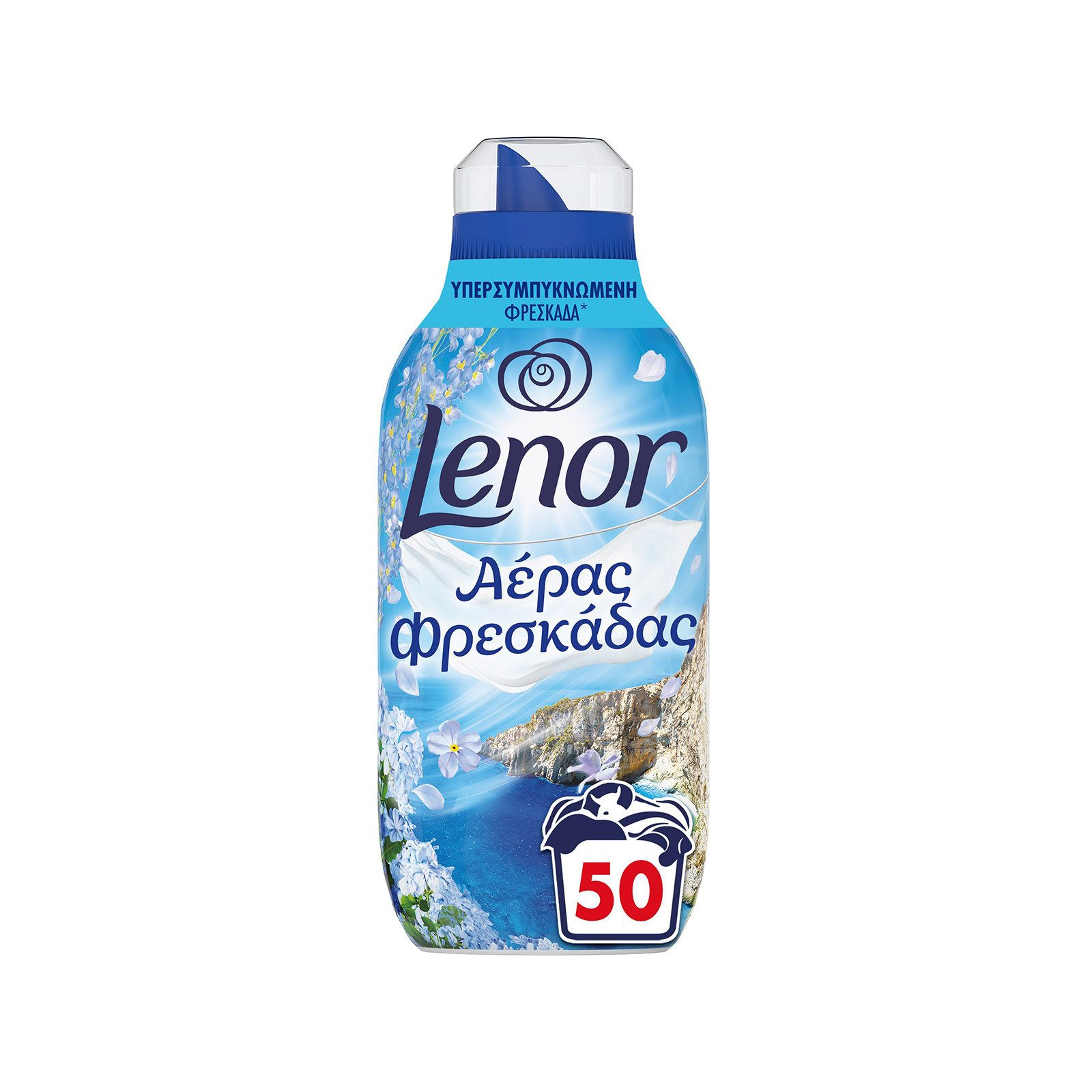 Lenor Αέρας Φρεσκάδας μαλακτικό ρούχων θαλασσινό αεράκι 50μεζ εικόνα 1