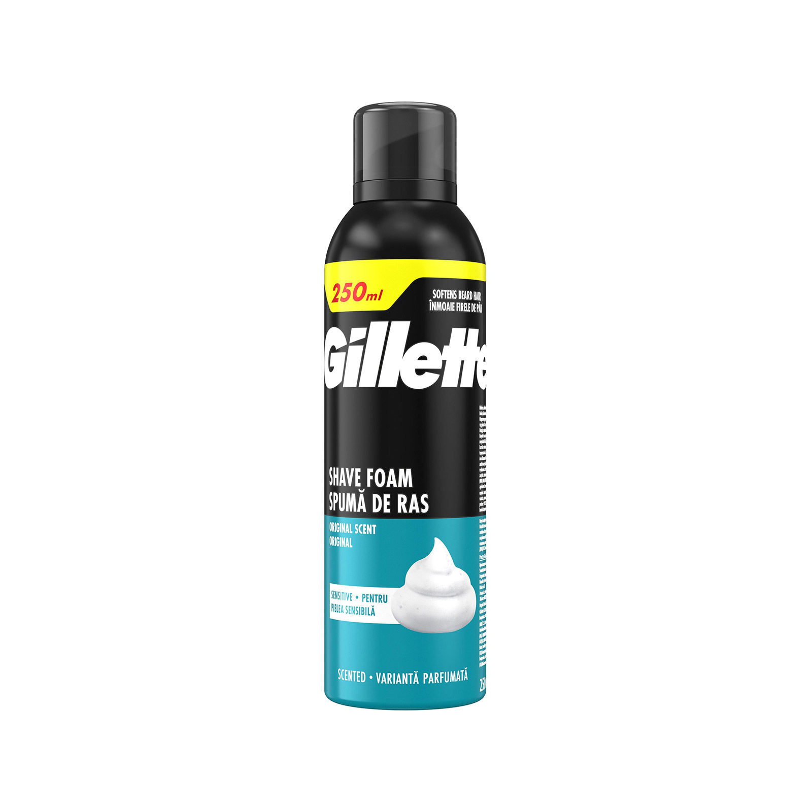 Gillette αφρός ξυρίσματος sensitive 250ml εικόνα 1