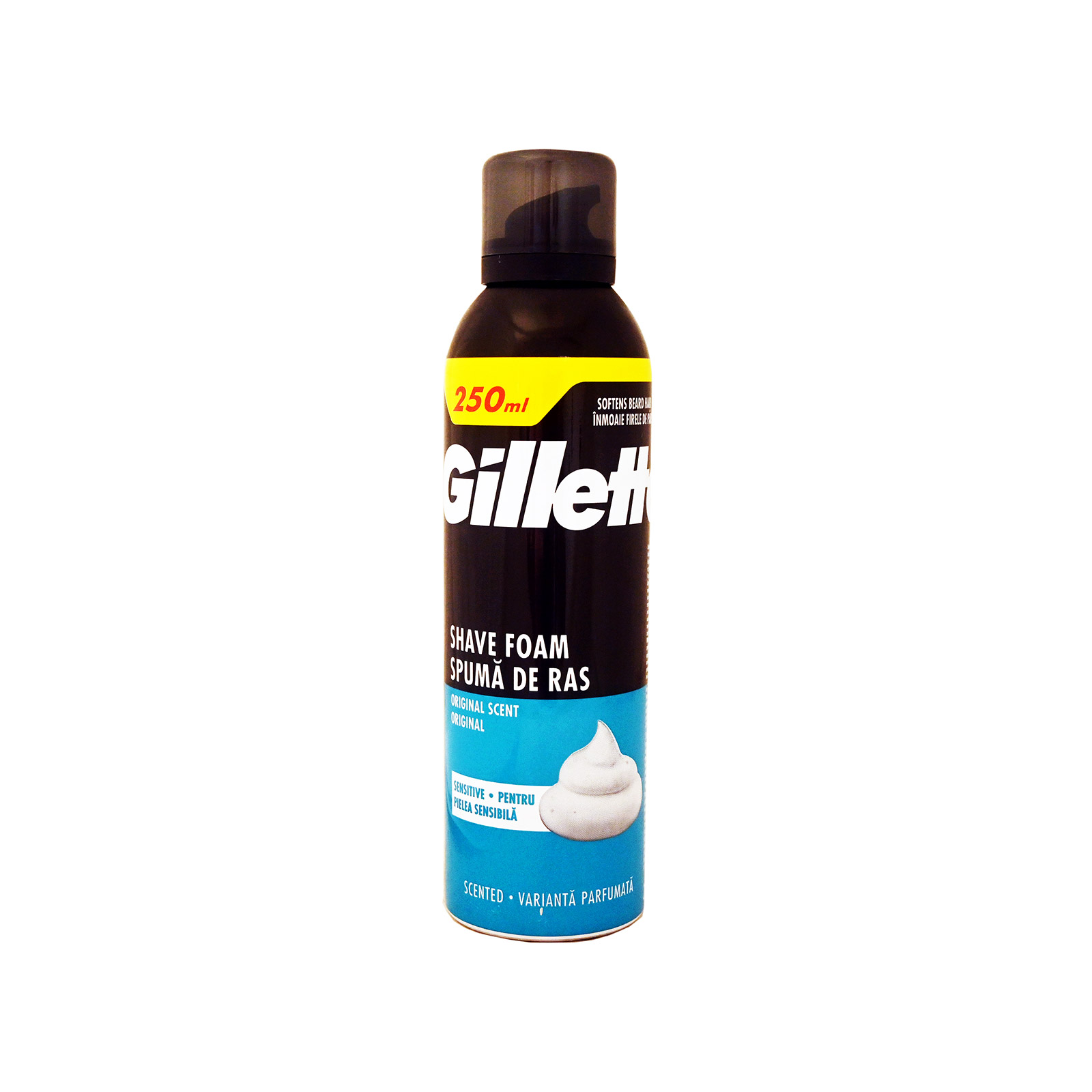 Gillette αφρός ξυρίσματος sensitive 250ml εικόνα 1