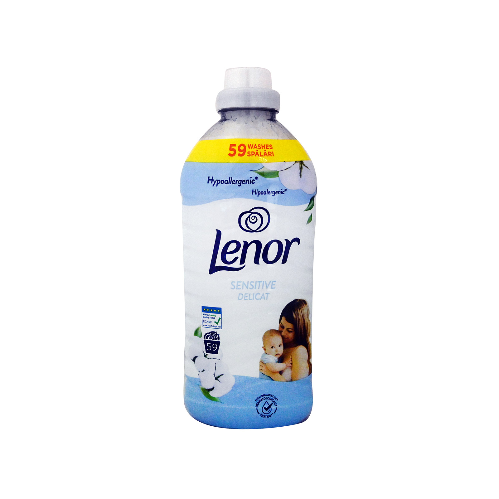 Lenor μαλακτικό ρούχων sensitive delicat 1239 ml 59μεζ εικόνα 1