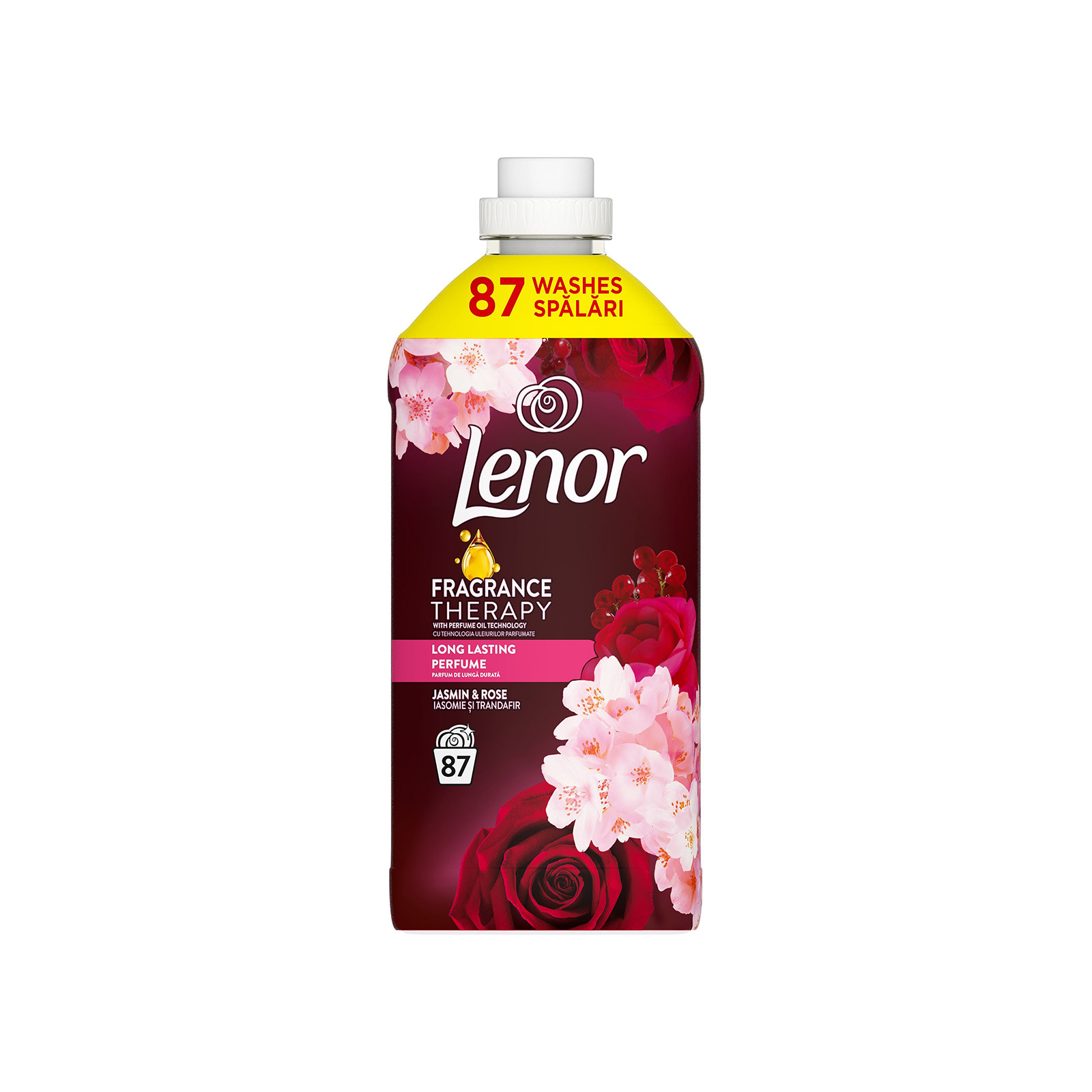 Lenor μαλακτικό ρούχων jasmin & rose 1827 ml 87μεζ εικόνα 1